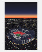 ART OF United Under The Lights Framed Print | MUFC Football Wall Art