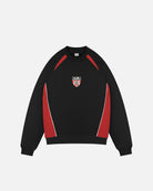 ART OF Sunderland Black Panelled Sweat | SAFC Embroidered Football Top