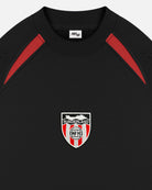 ART OF Sunderland Black Panelled Sweat | SAFC Embroidered Football Top