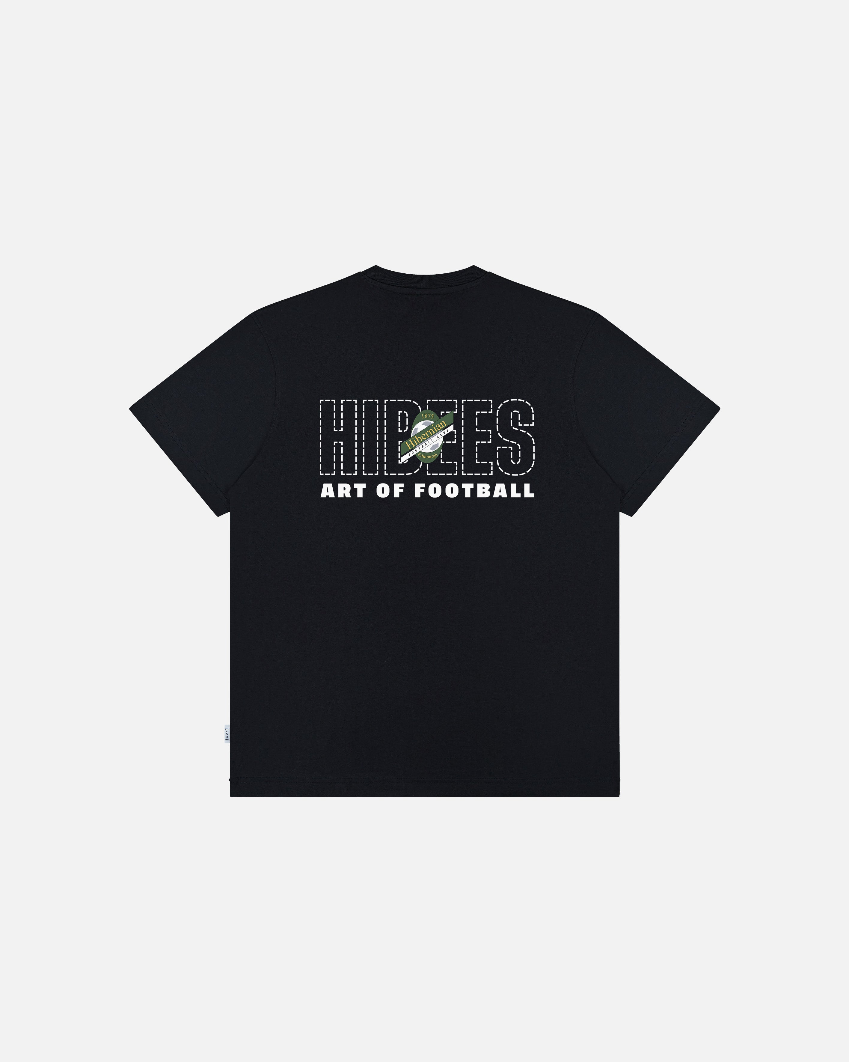ART OF x Hibernian 90s Tee | Hibs Black Graphic Football T-shirt