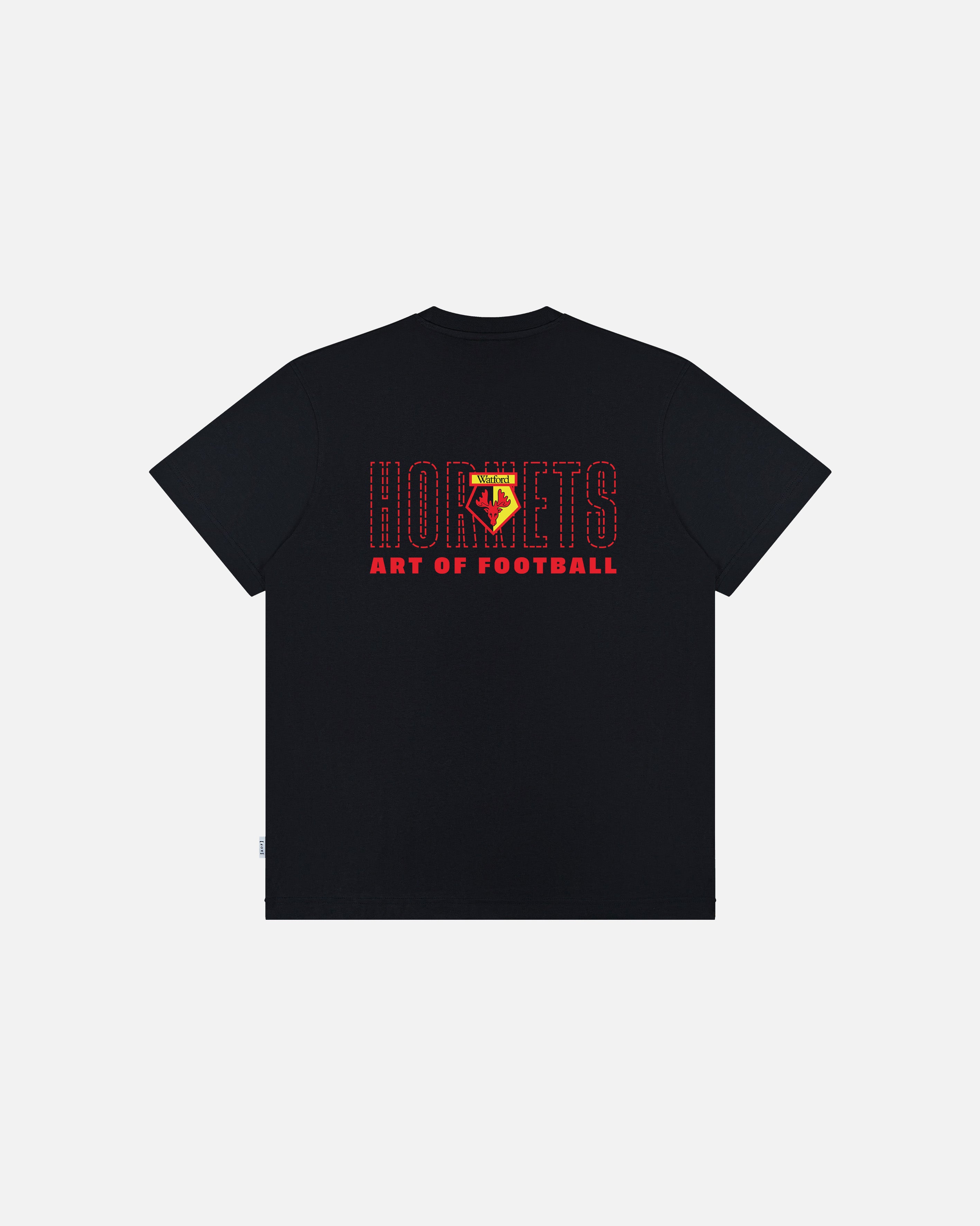 ART OF x Watford 90s Tee | WFC Black Graphic Football T-shirt
