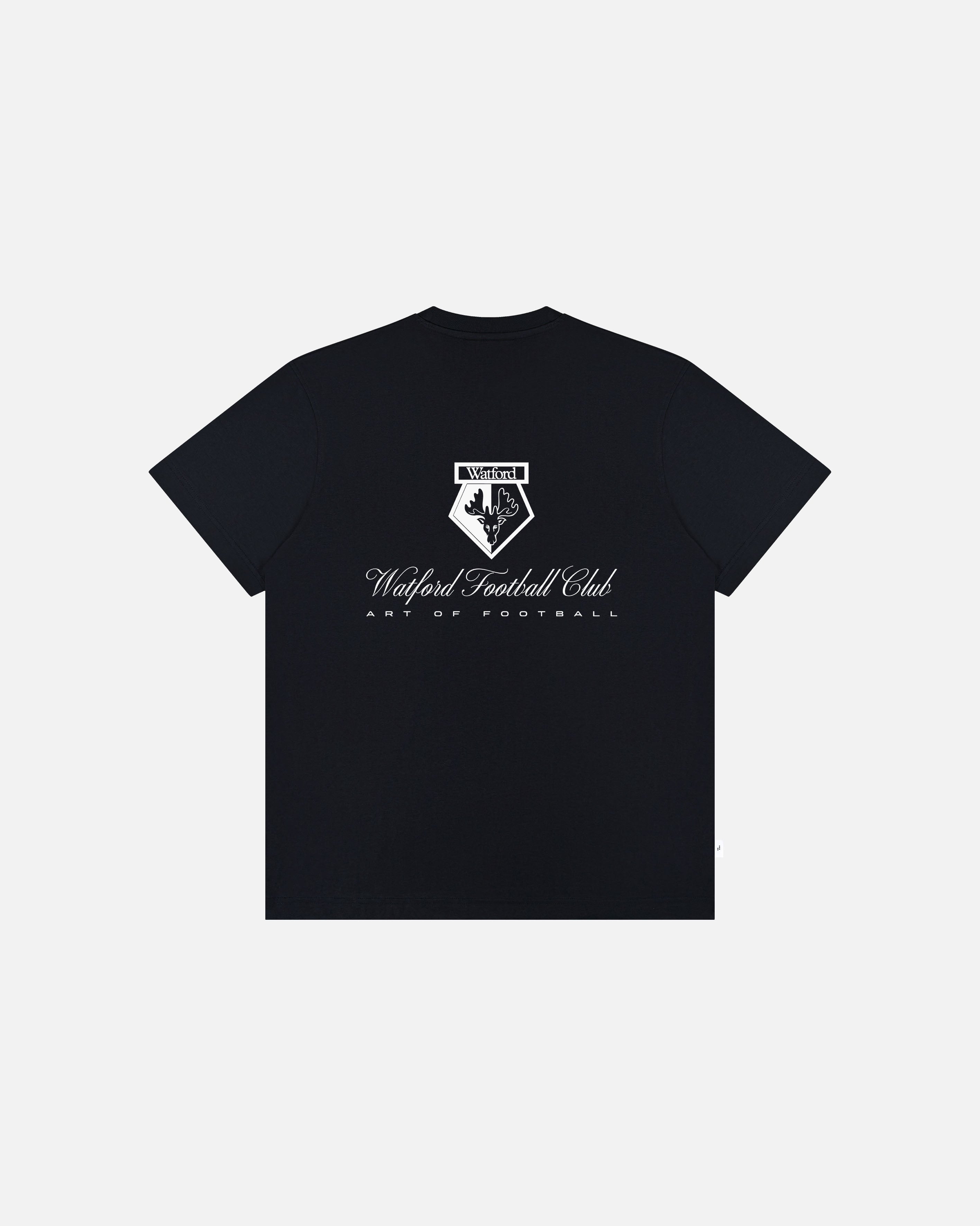 ART OF x Watford Heritage Tee | WFC Black Graphic Football T-shirt