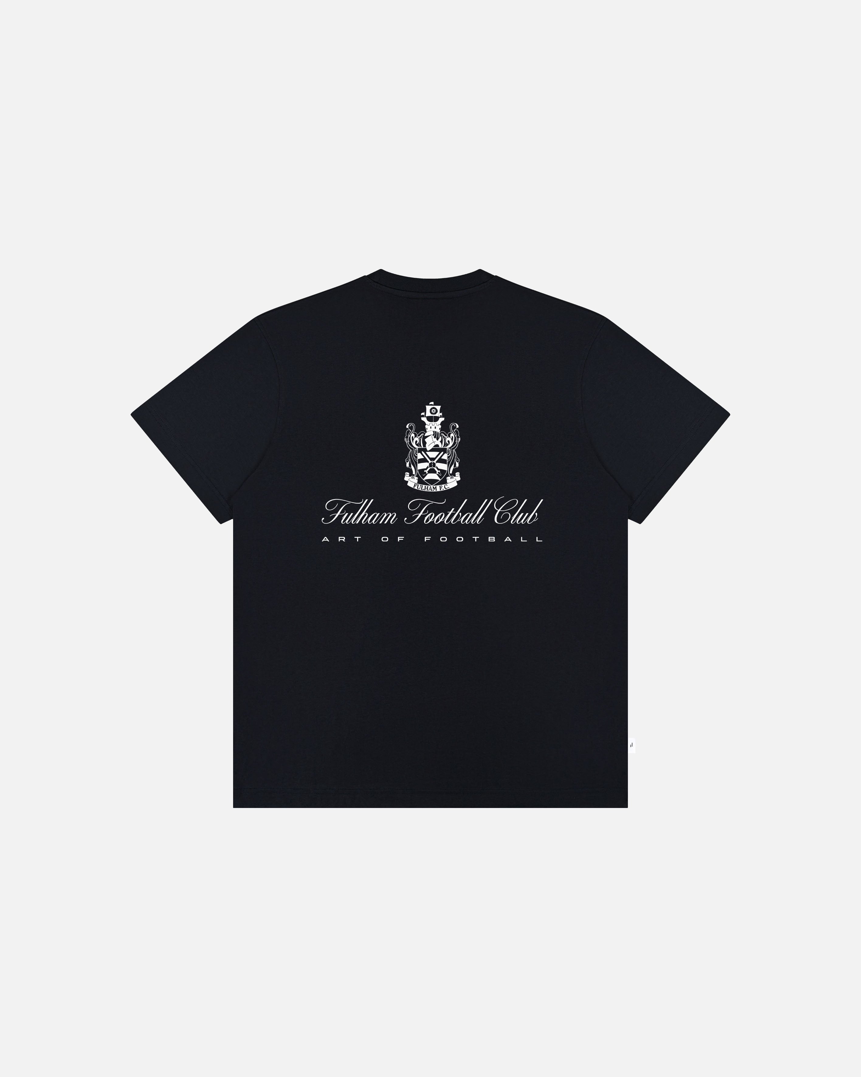 ART OF x Fulham Heritage Tee | FFC Black Graphic Football T-shirt