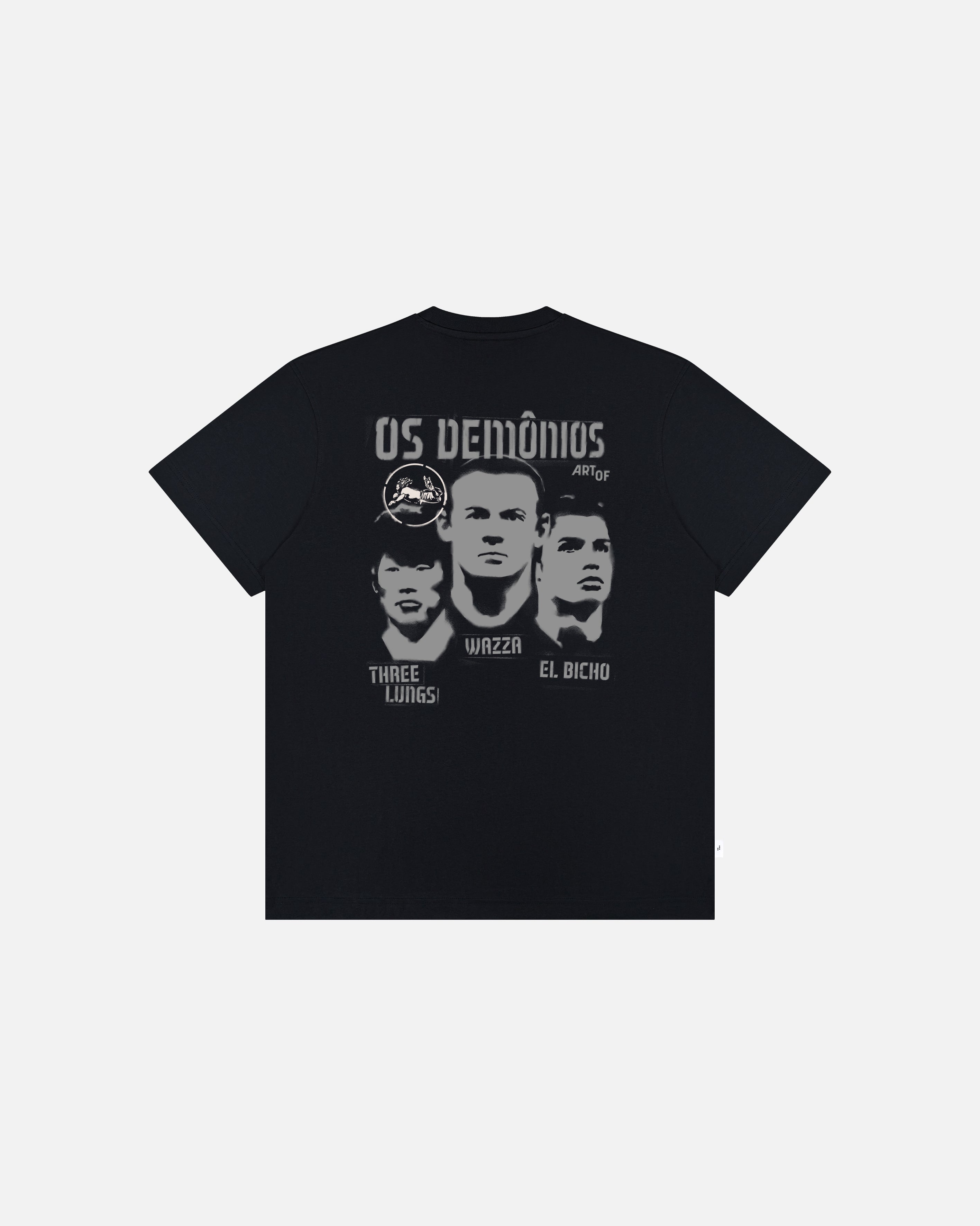 ART OF United Os Demônios | MUFC Black Graphic Football T-shirt