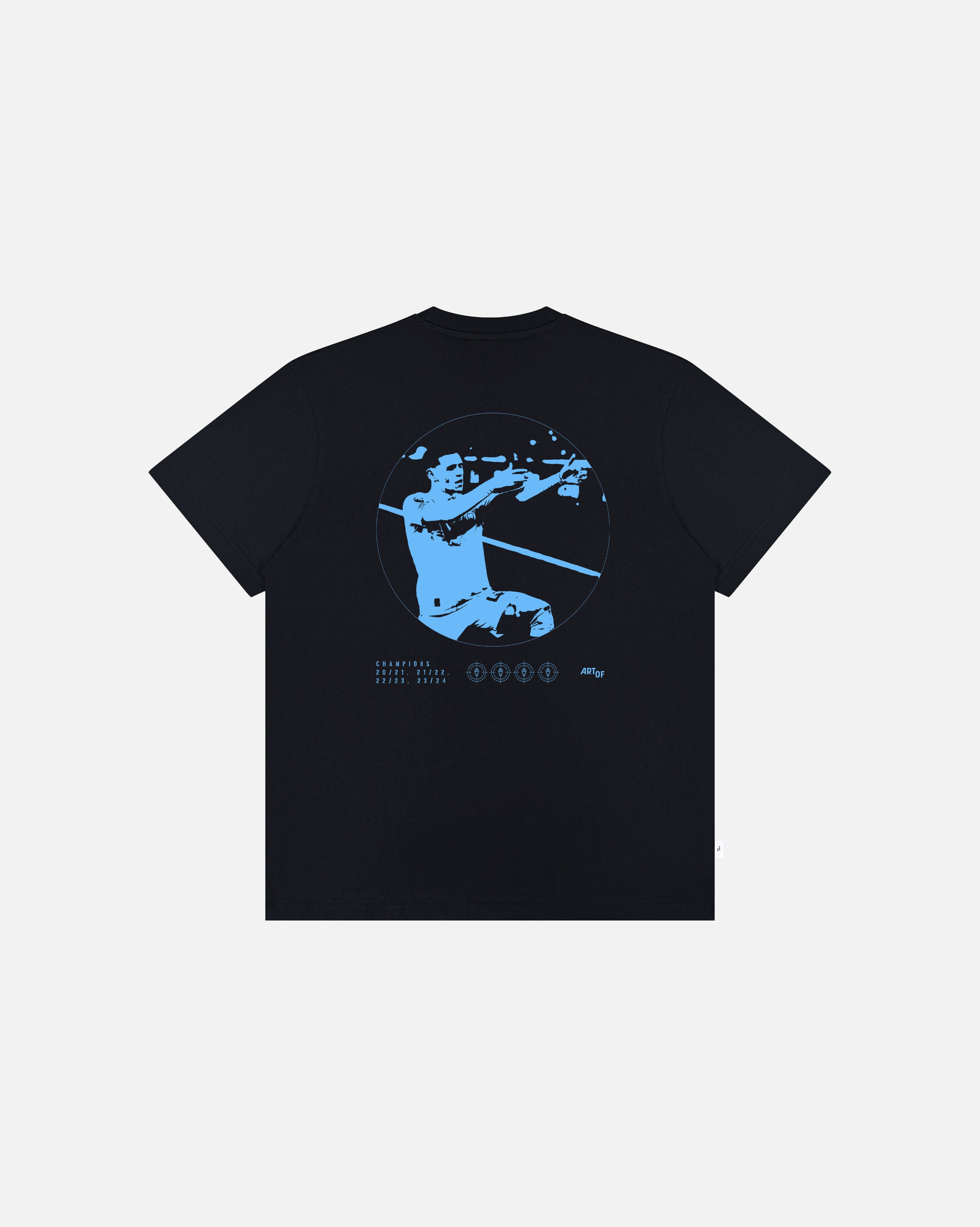 ART OF MCFC FOUR Tee | City Black Graphic Football T-shirt