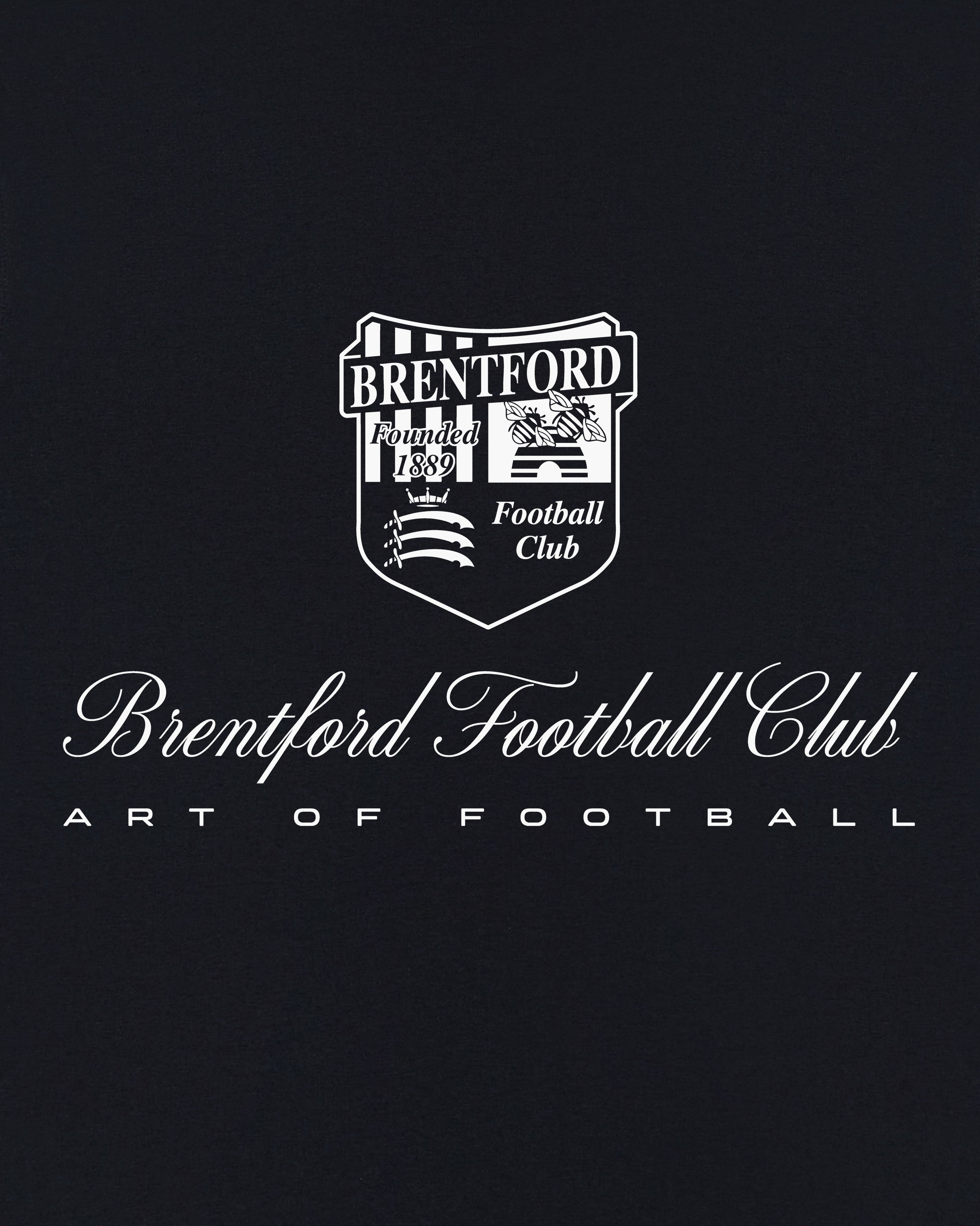 ART OF x Brentford Heritage Tee | BFC Black Graphic Football T-shirt