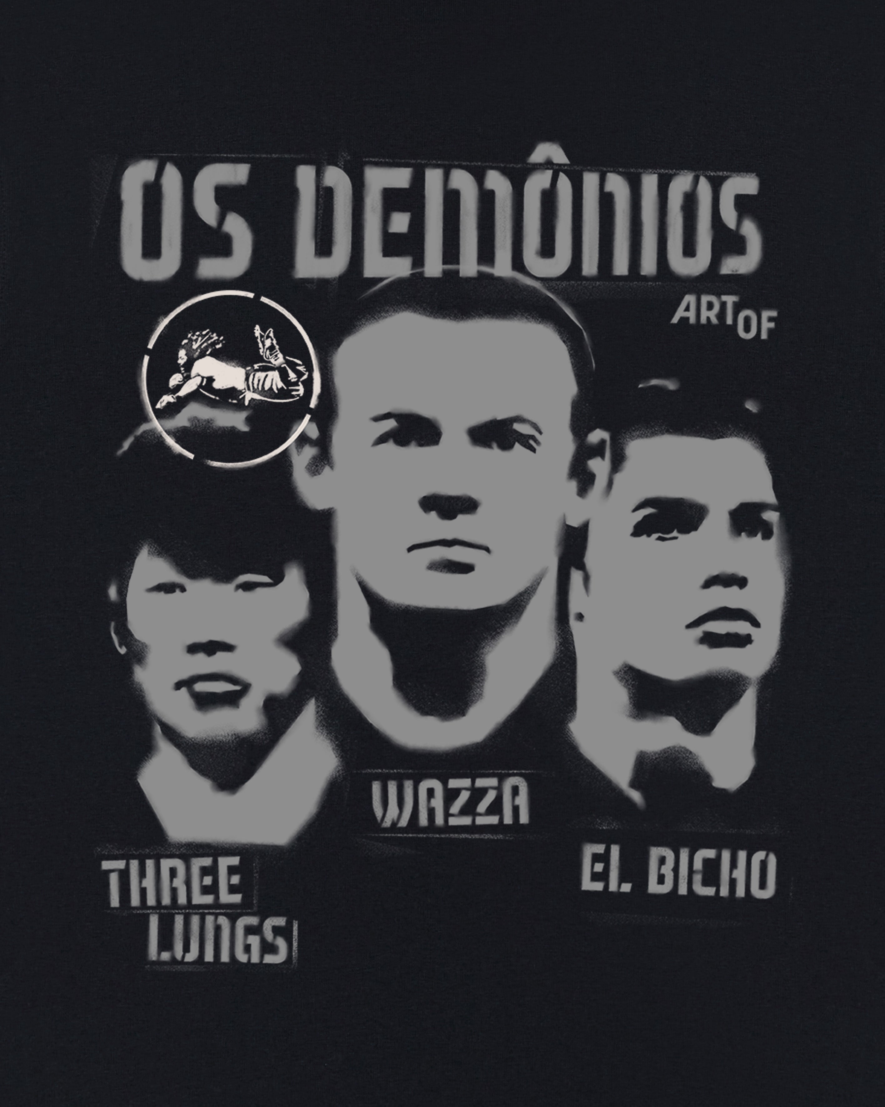 ART OF United Os Demônios | MUFC Black Graphic Football T-shirt