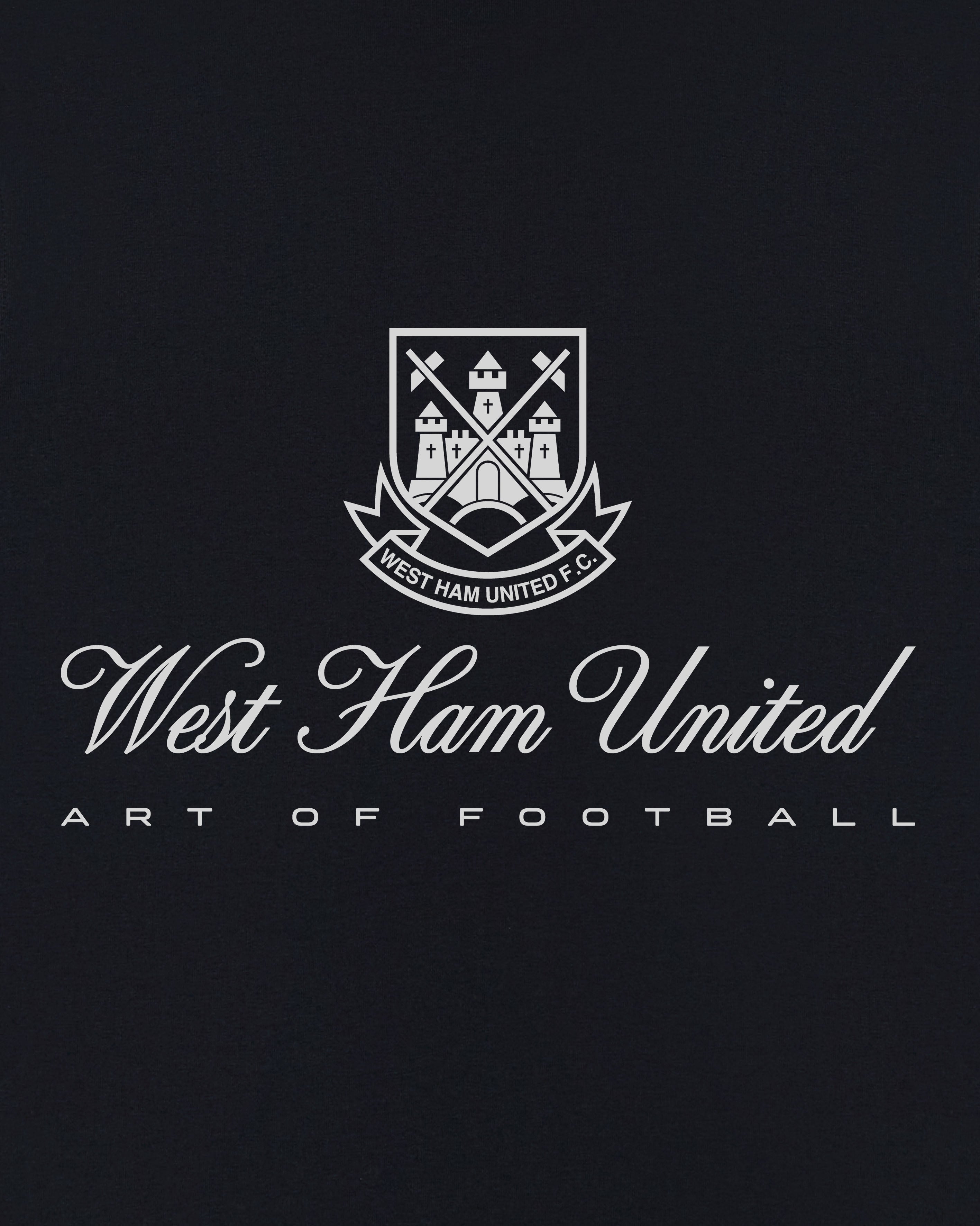 ART OF x West Ham Heritage Tee | WHFC Black Graphic Football T-shirt