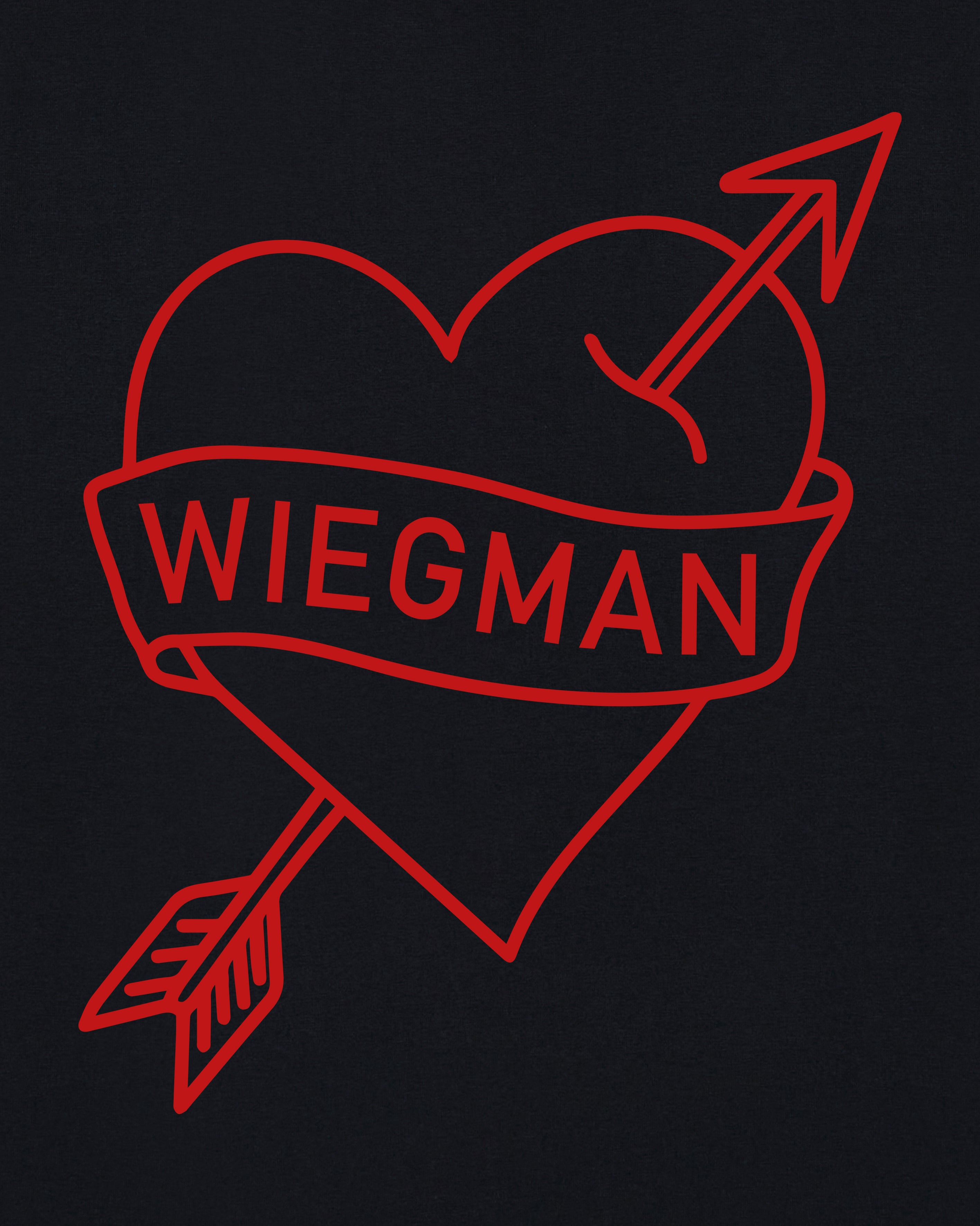 ART OF I Heart The Boss Tee | Black Graphic Women's Football T-shirt