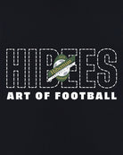 ART OF x Hibernian 90s Tee | Hibs Black Graphic Football T-shirt