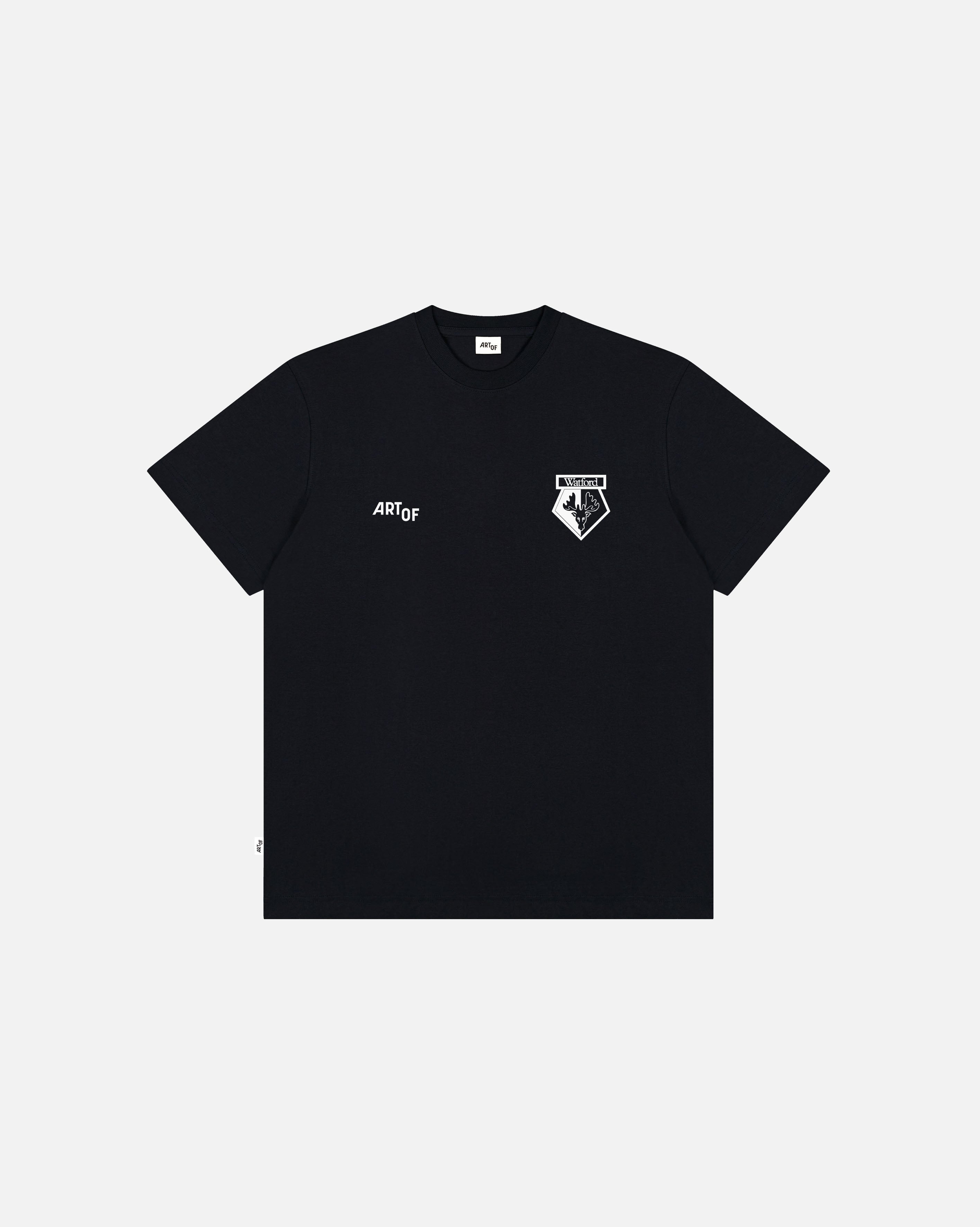 ART OF x Watford Heritage Tee | WFC Black Graphic Football T-shirt