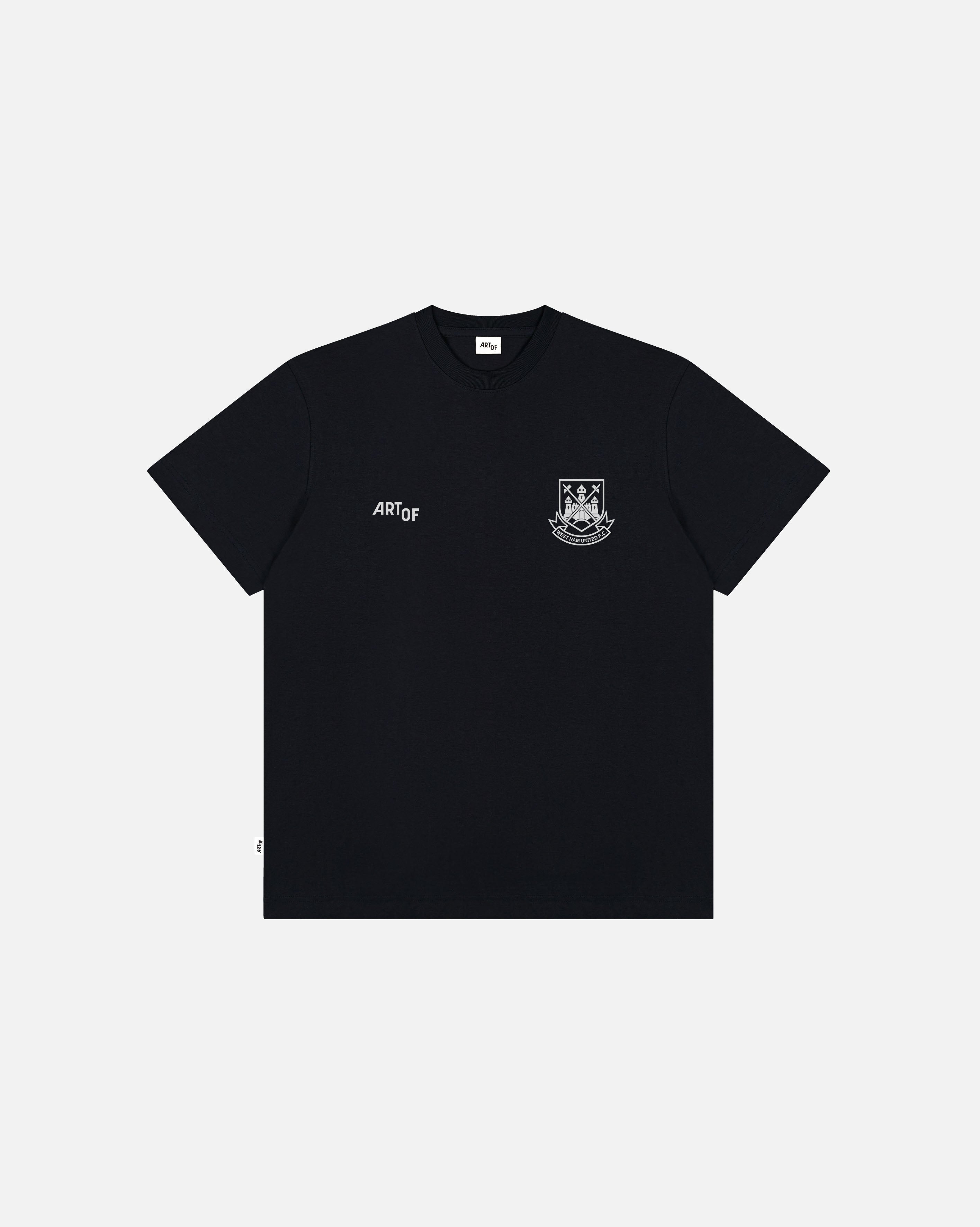 ART OF x West Ham Heritage Tee | WHFC Black Graphic Football T-shirt