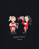ART OF x AFC Women's Squad Goals Tee | Black Graphic Football T-shirt