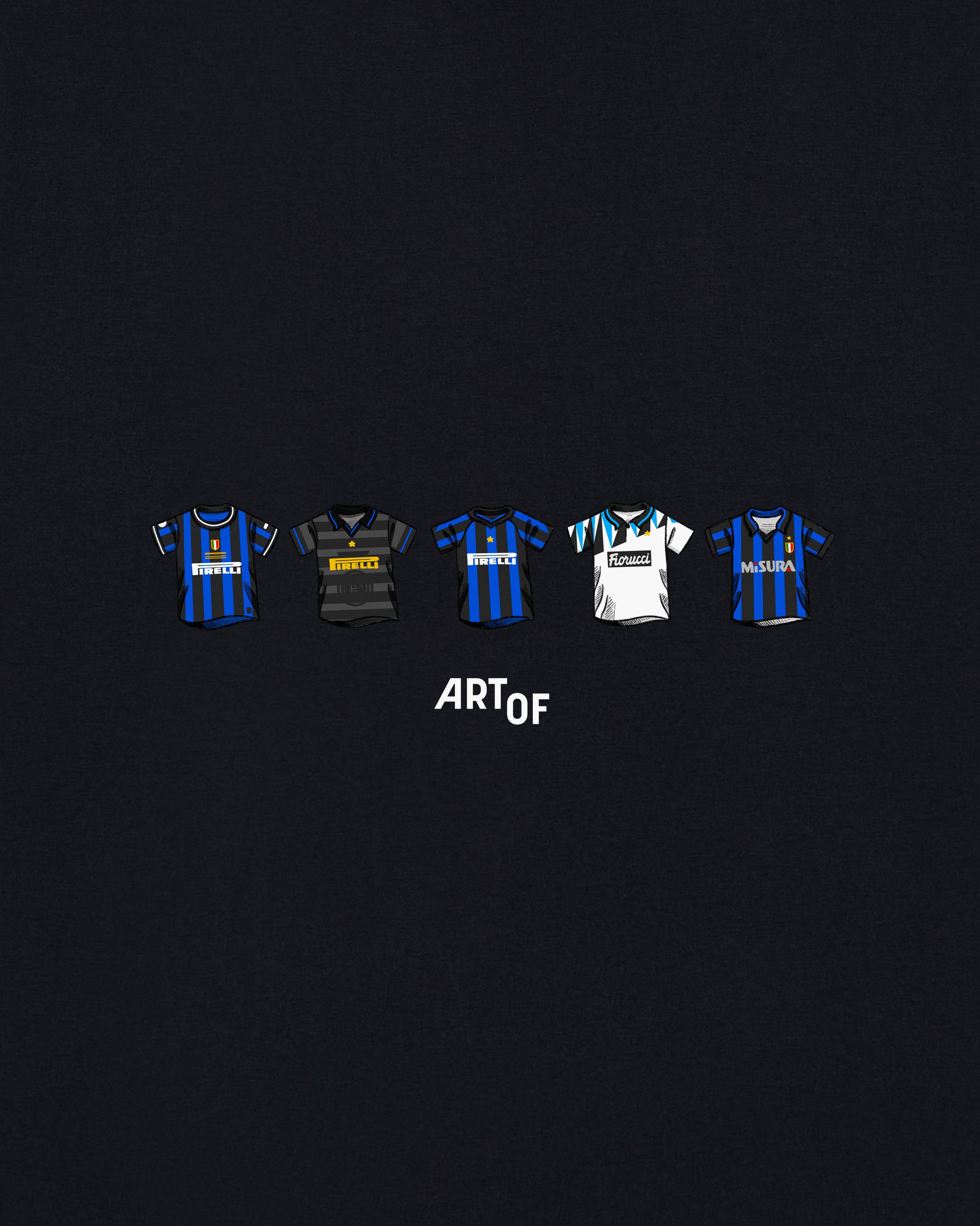 ART OF Inter Milan Classics Tee | Black Graphic Football T-shirt