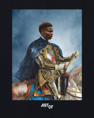 ART OF Saka The Brave Tee | England Black Graphic Football T-shirt