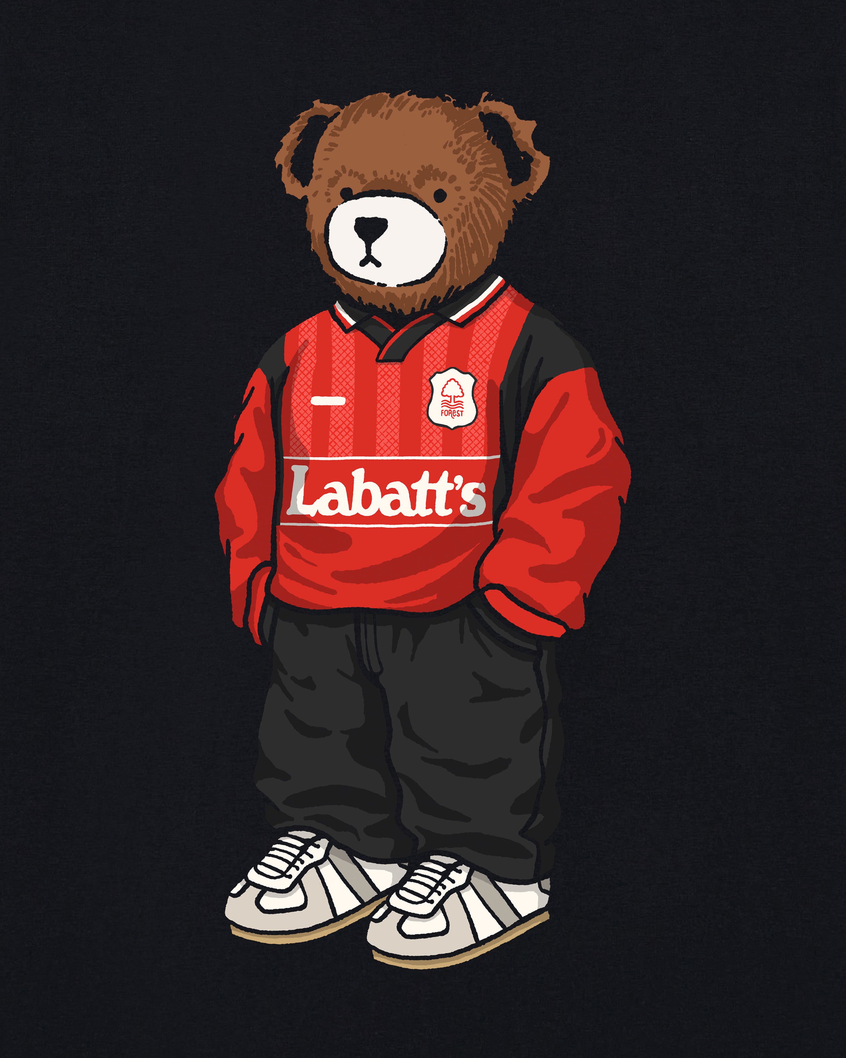 ART OF x Forest Home Pickles | NFFC Black Graphic Football T-shirt