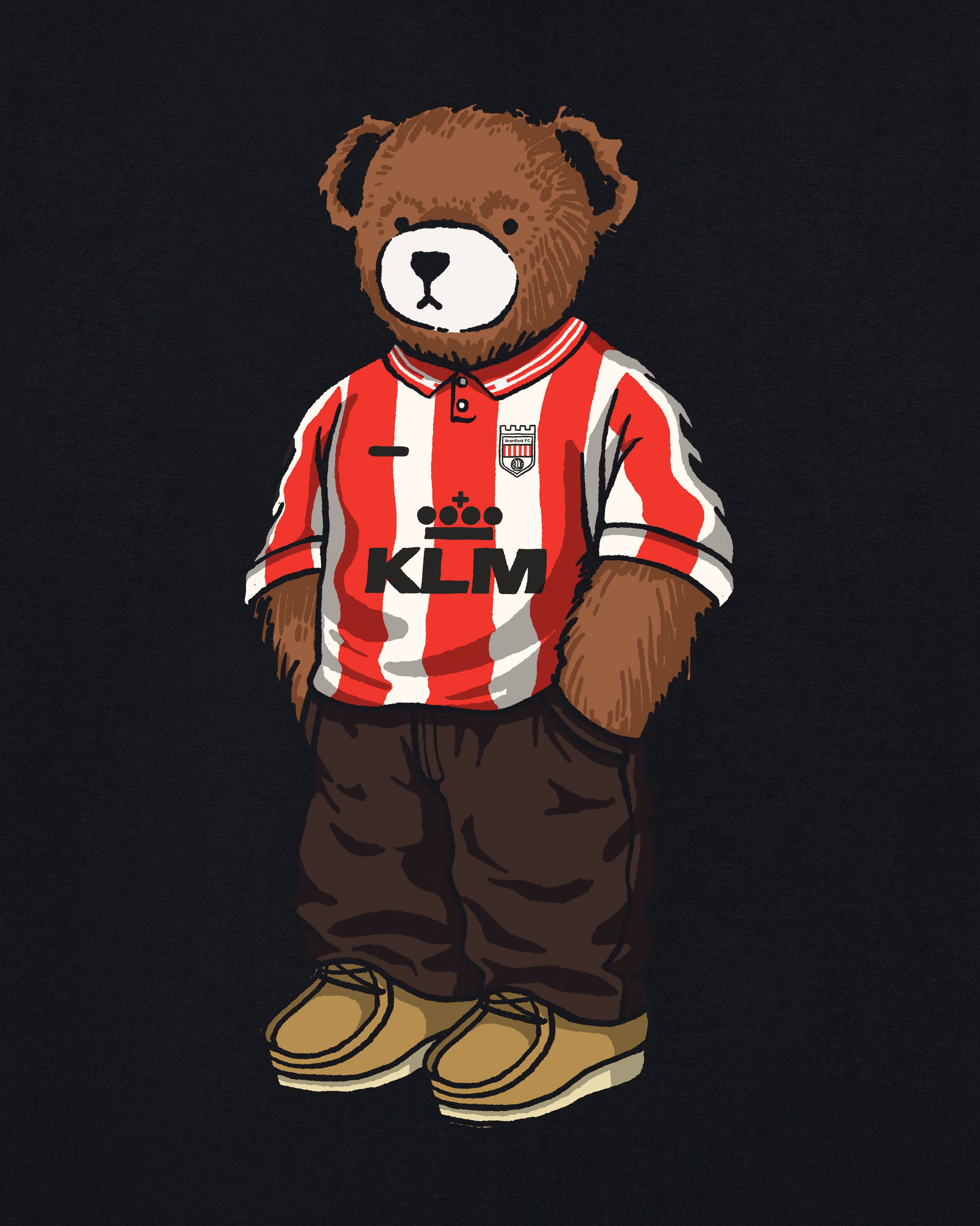 ART OF Brentford Home Pickles Tee | BFC Black Graphic Football T-shirt