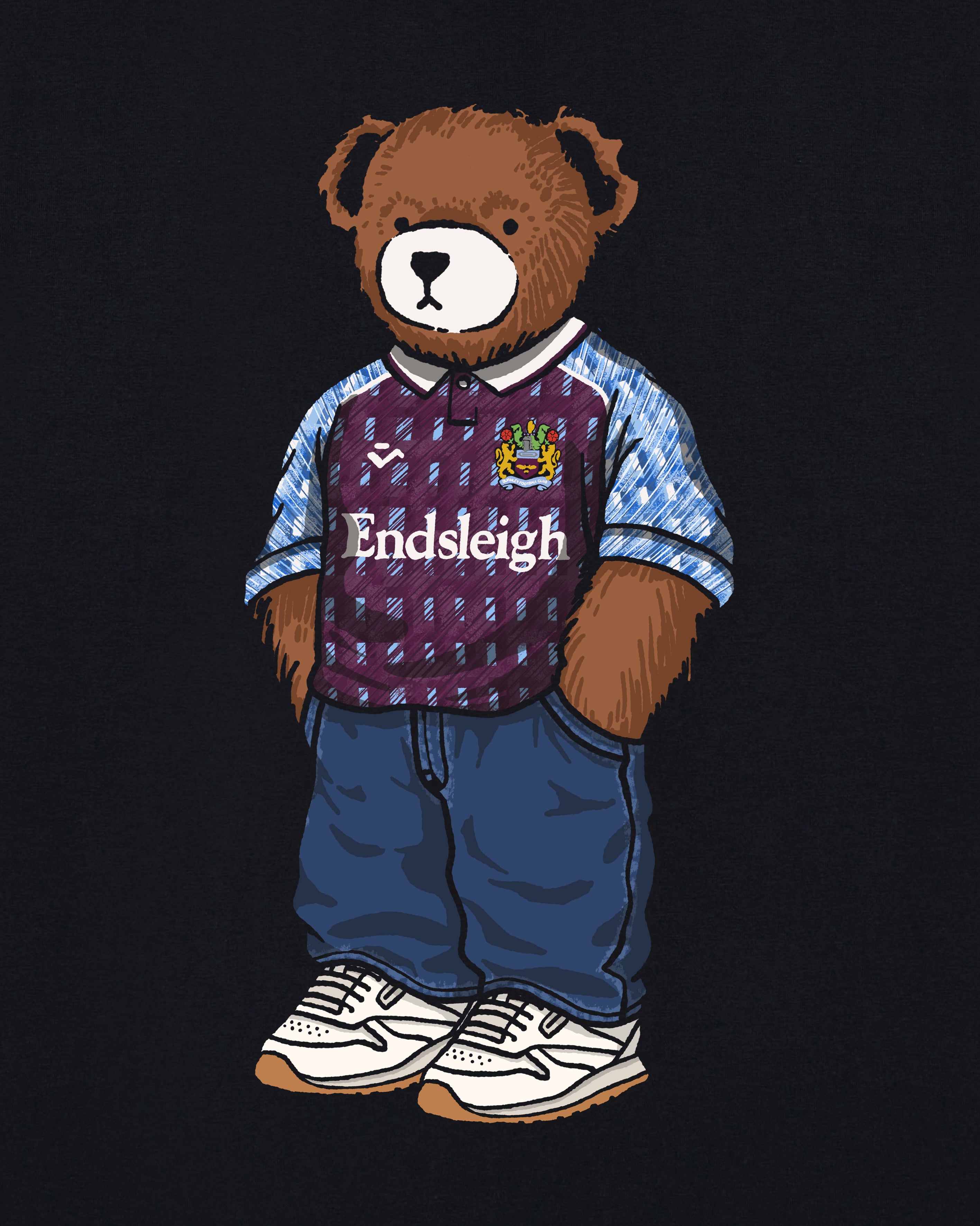 ART OF x Burnley Home Pickles Tee | BFC Black Graphic Football T-shirt