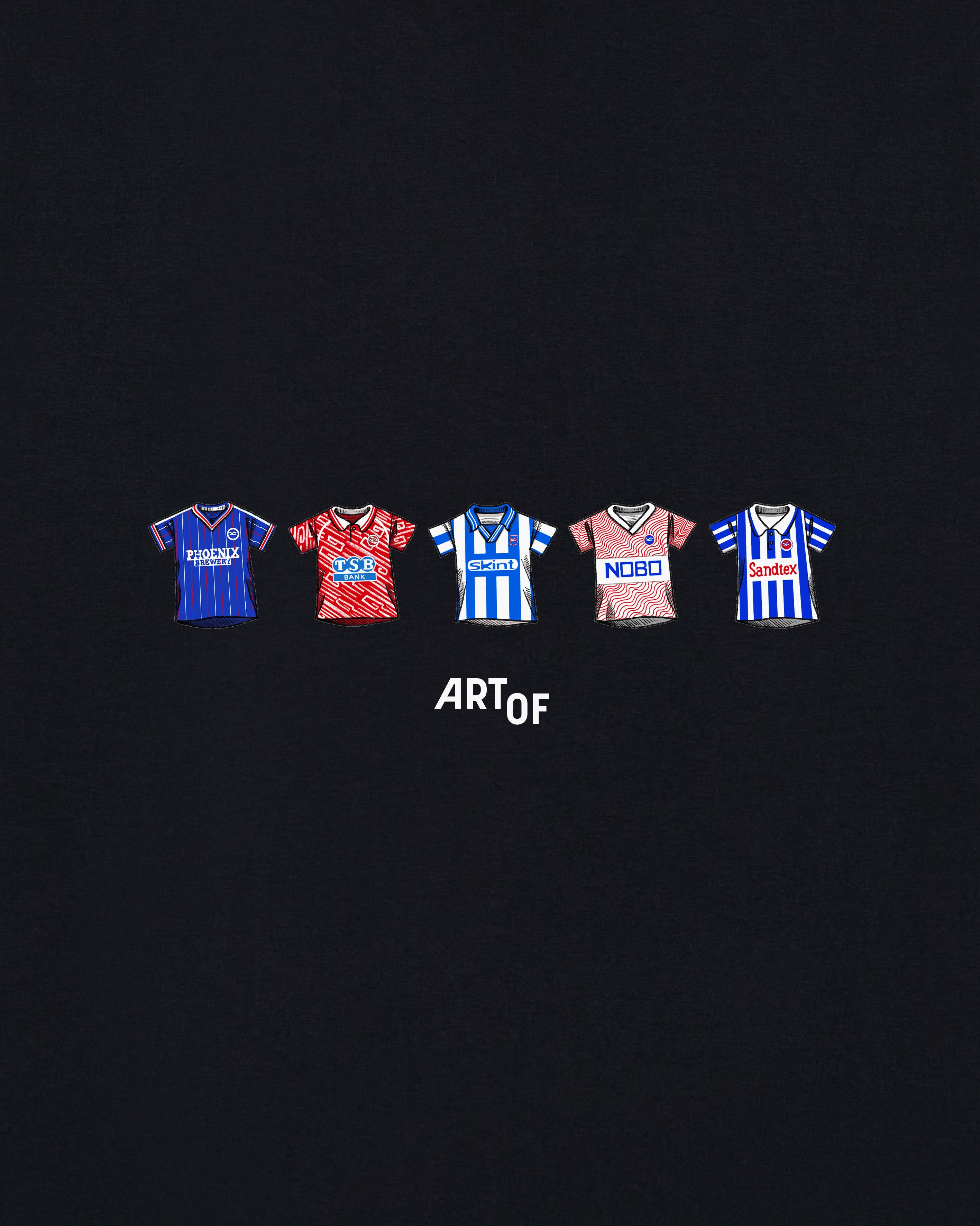 ART OF Brighton Classics Tee | BHAFC Black Graphic Football T-shirt
