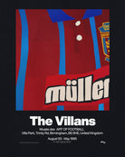 ART OF The Villans 93-95 Tee | AVFC Black Graphic Football T-shirt