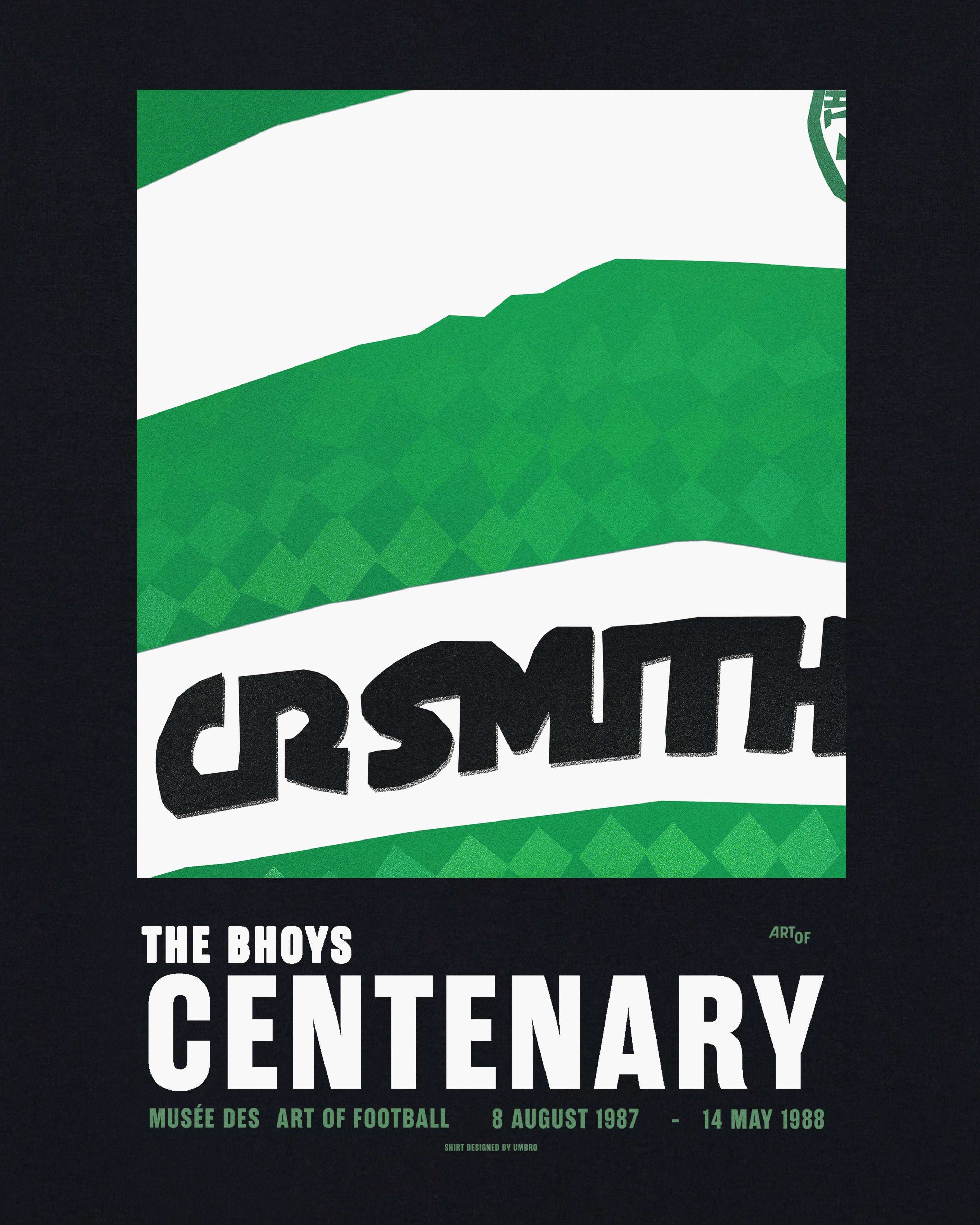 ART OF The Bhoys Centenary Tee | Celtic Black Graphic Football T-shirt