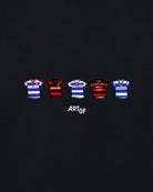 ART OF x QPR Printed Classics Tee | Black Graphic Football T-shirt