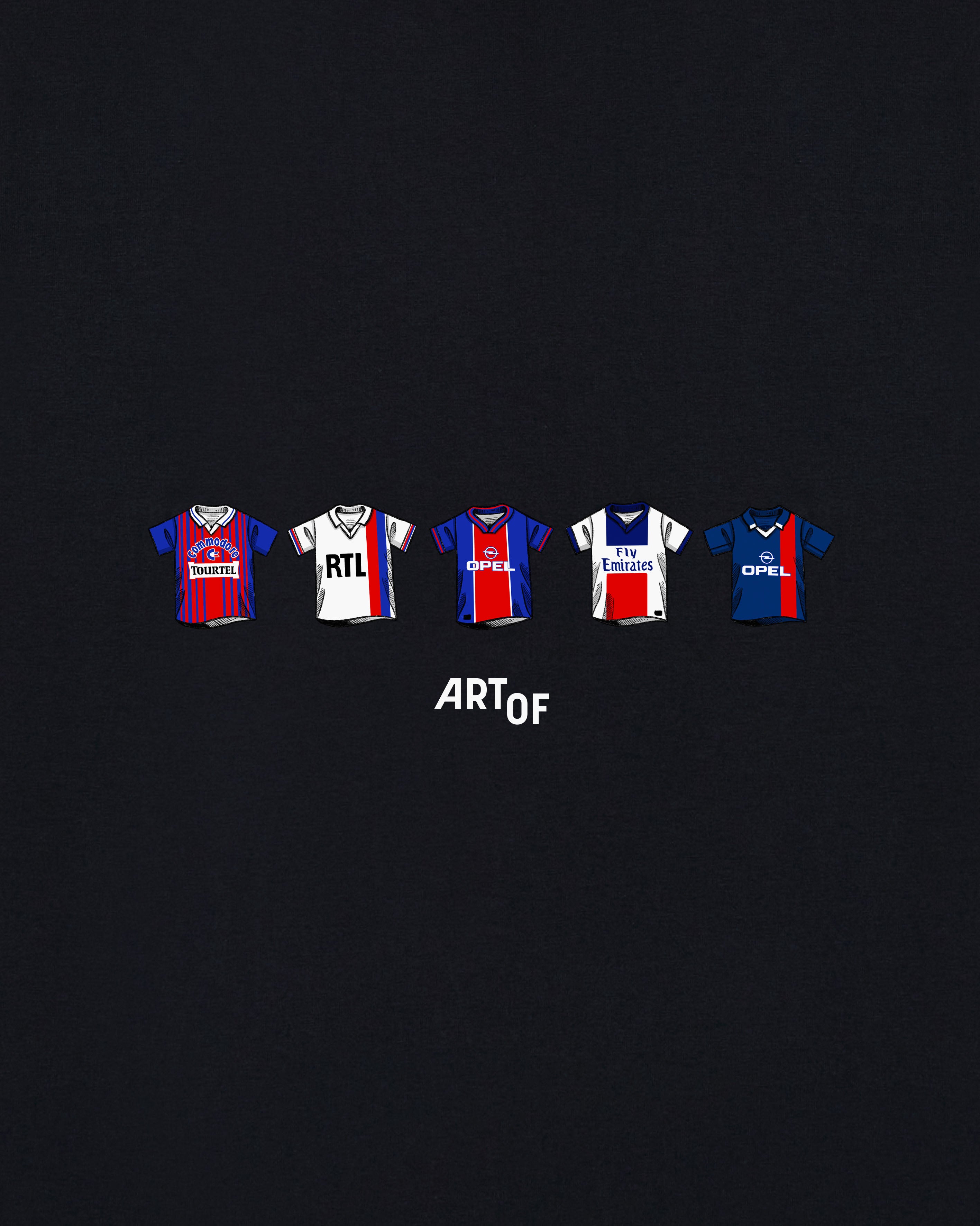 ART OF PSG Classics Tee | Black Graphic French Football T-shirt