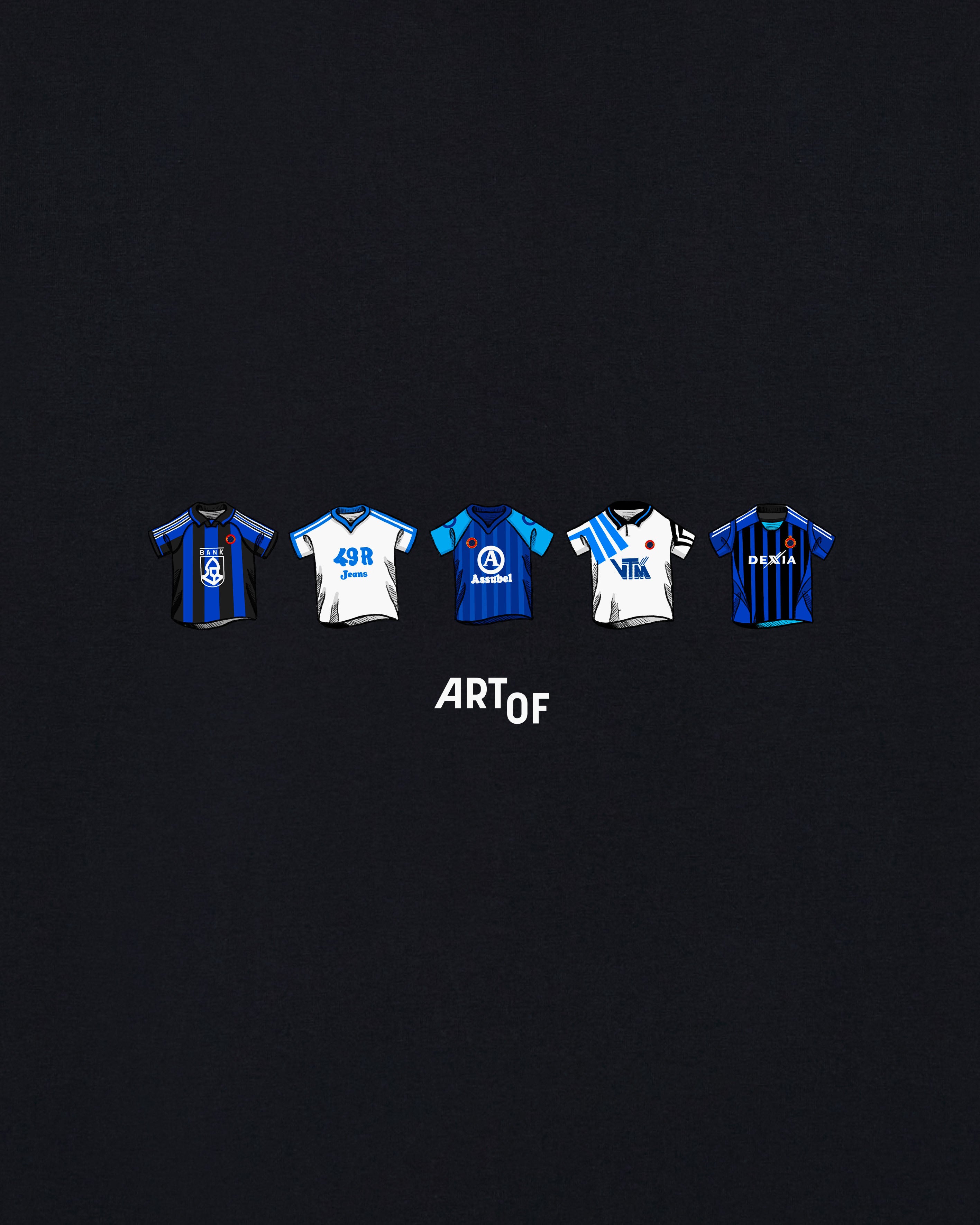 ART OF x Club Brugge Classics Tee | Black Graphic Football T-shirt
