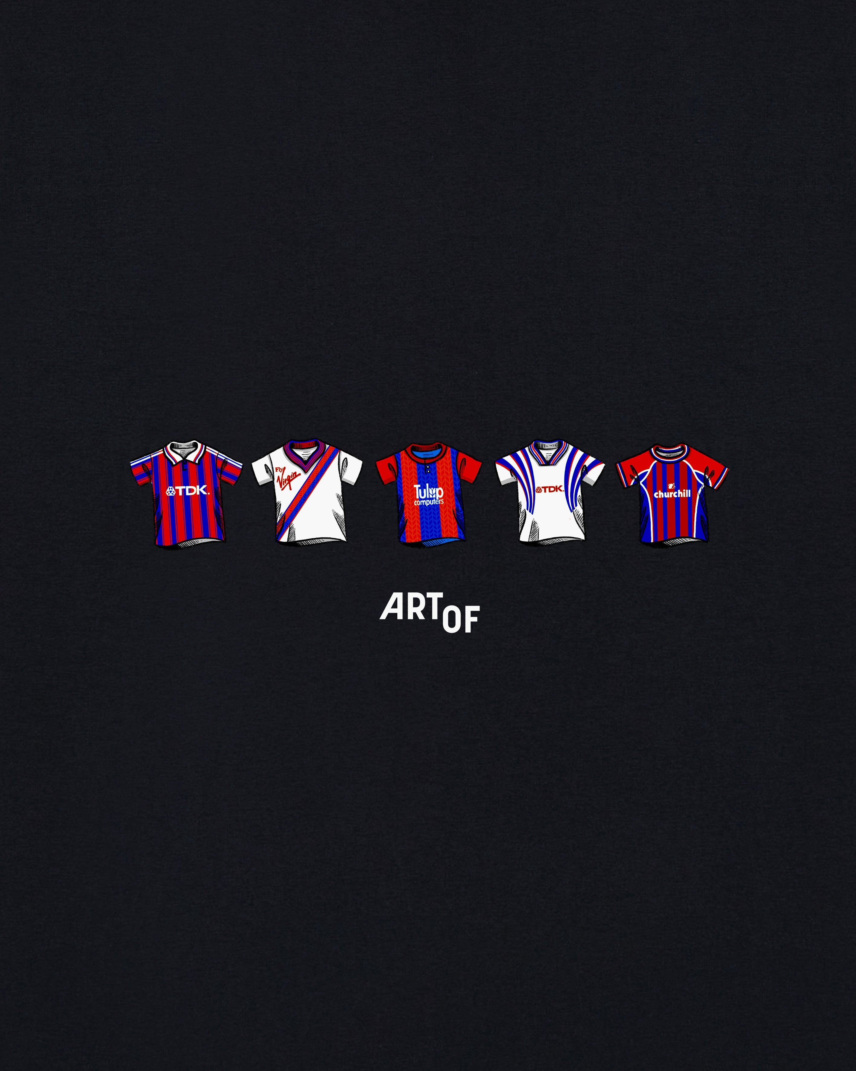 ART OF x Crystal Palace Classics Tee | CPFC Black Football T-shirt