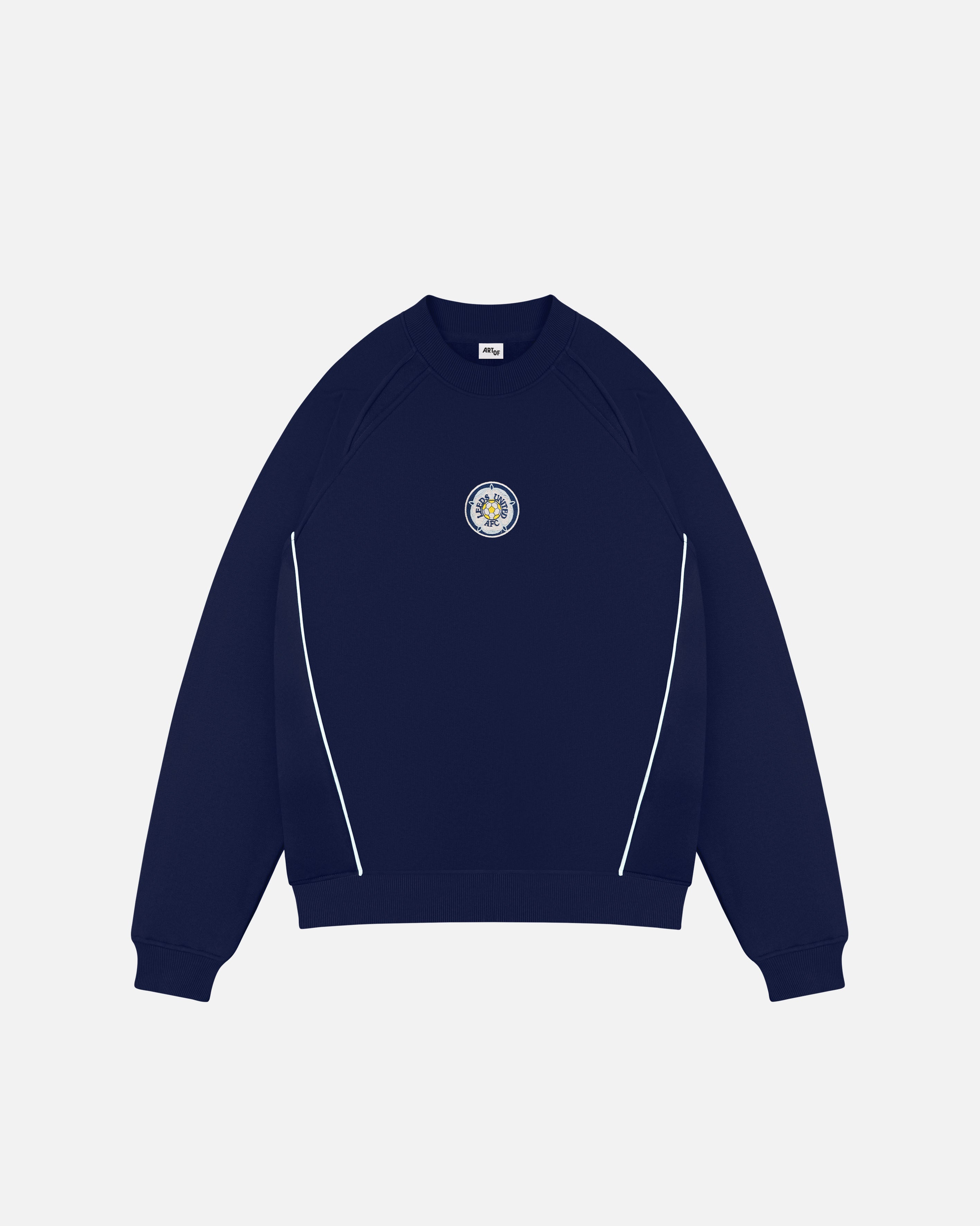 ART OF x Leeds United Navy Panelled Sweat | LUFC Football Merch