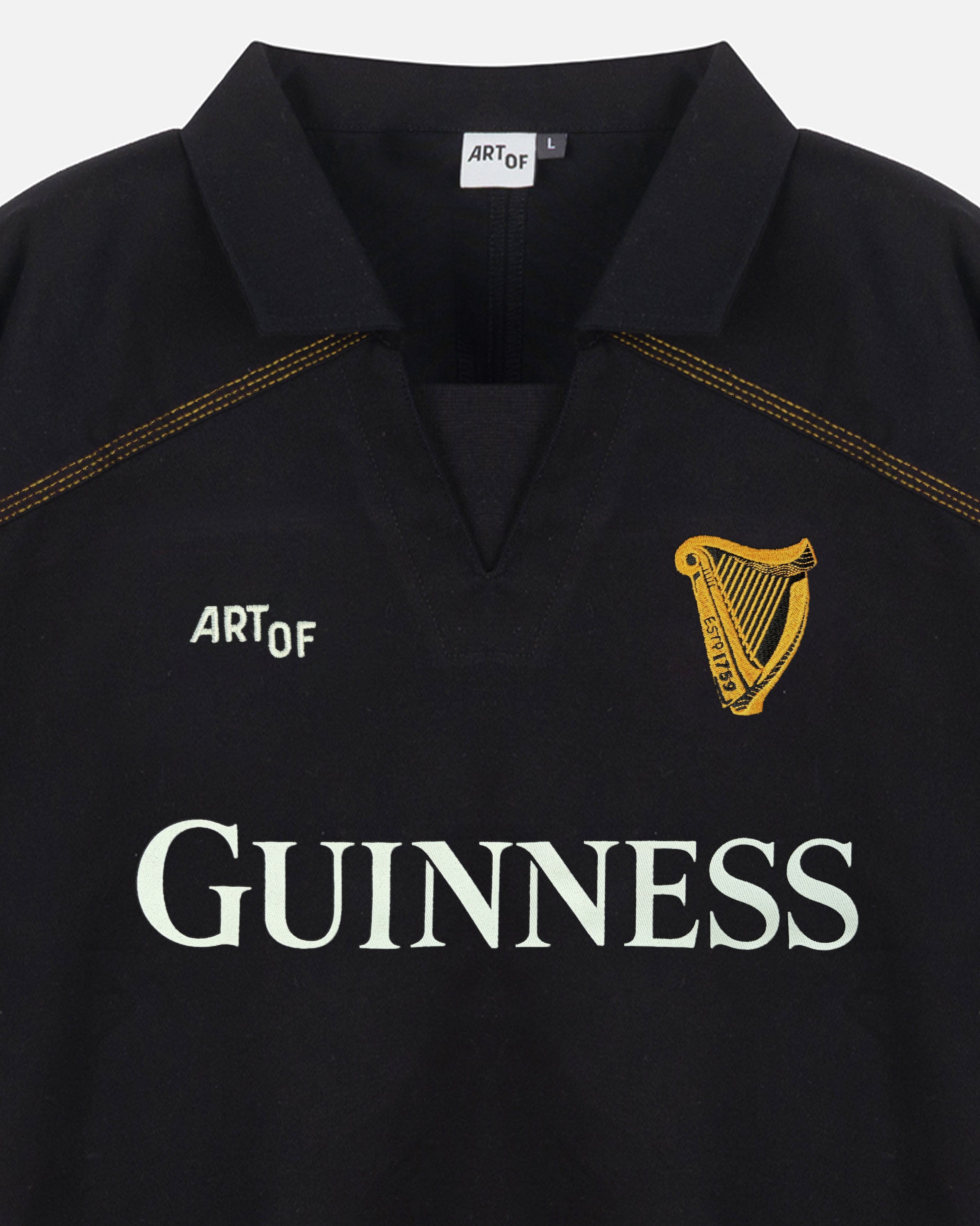 ART OF x Guinness Drill Top | Long Sleeved Embroidered Football Top