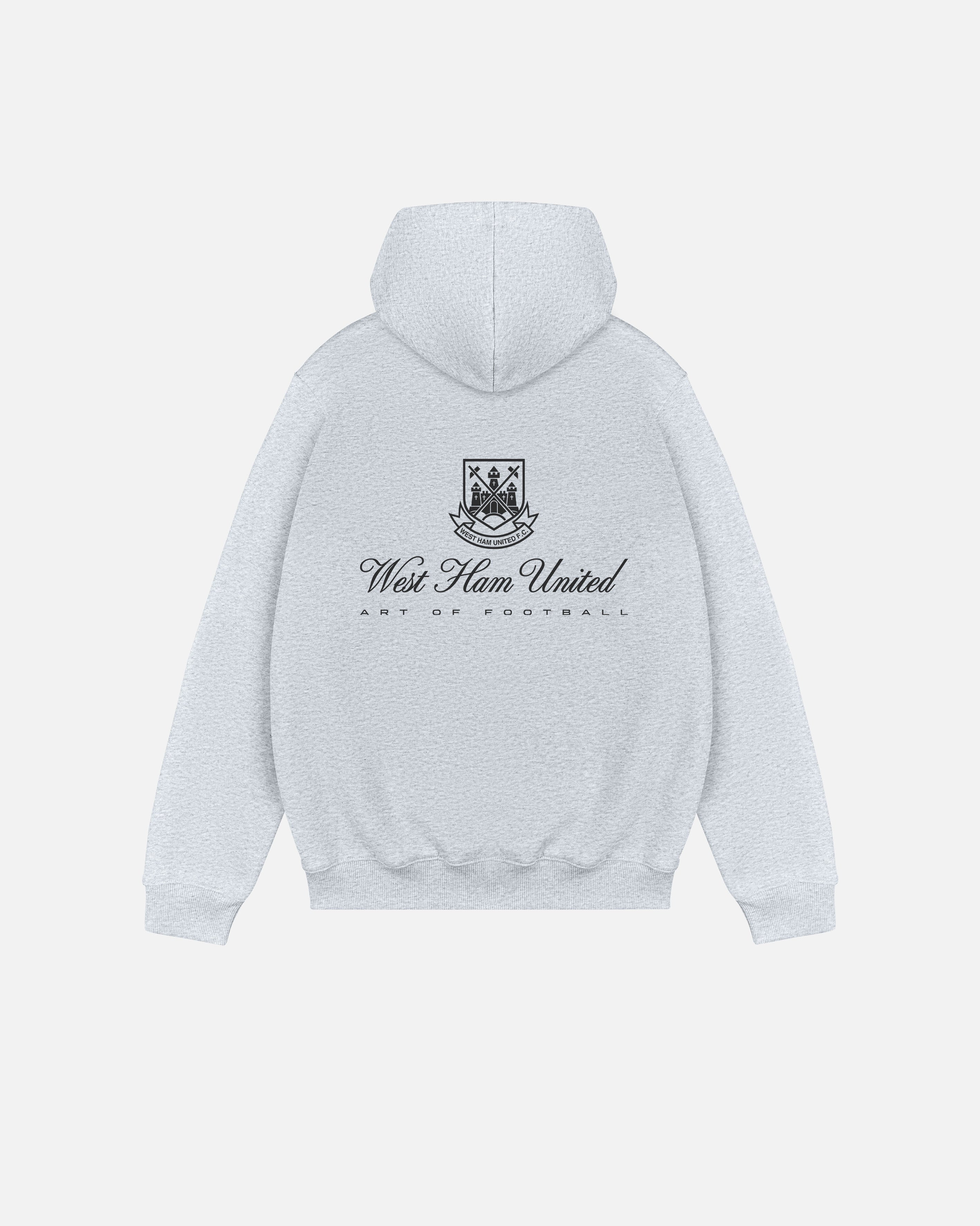 ART OF x West Ham Heritage Hoodie | WHUFC Grey Printed Football Sweat