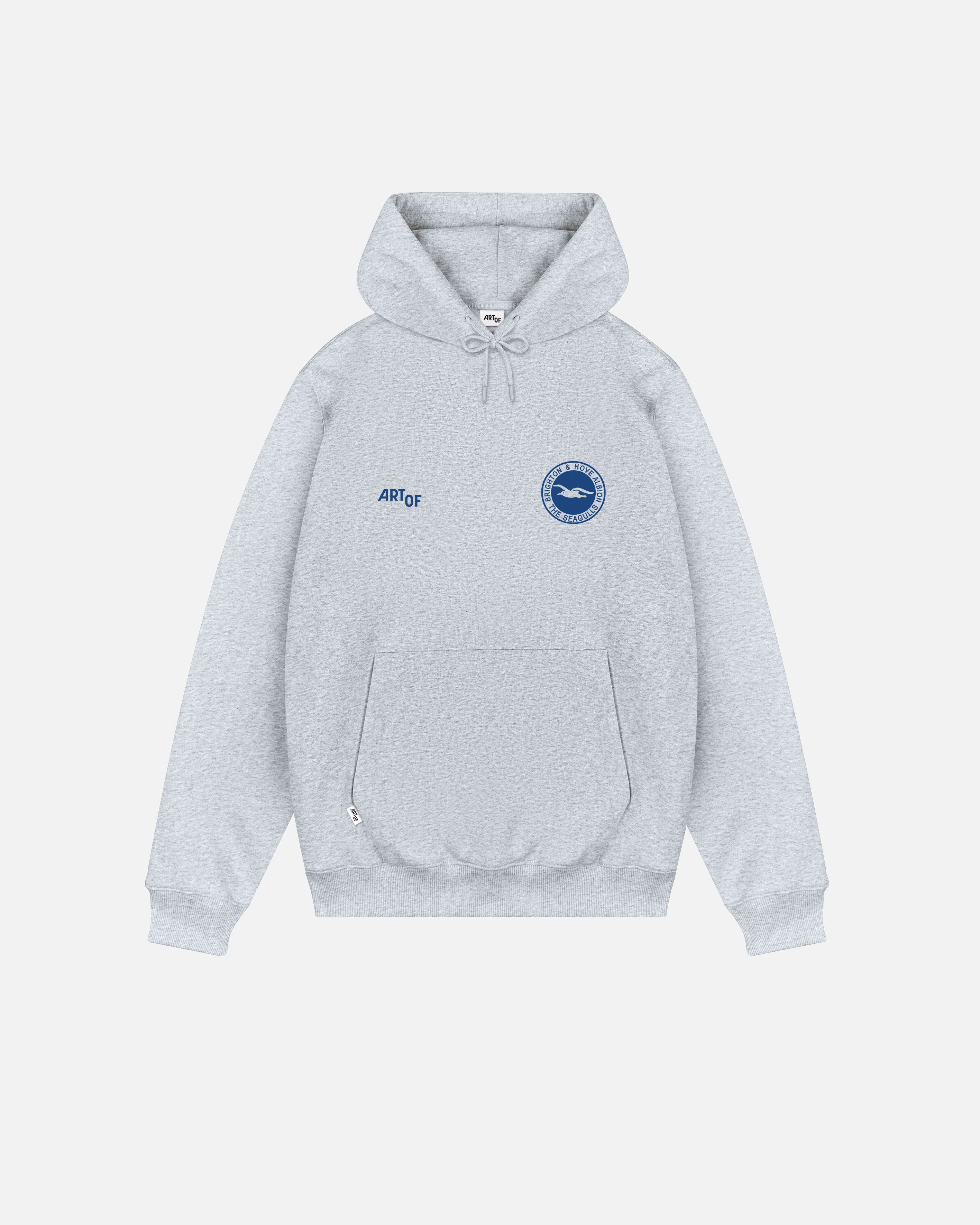 ART OF x Brighton Heritage Hoodie | BHAFC Grey Printed Football Sweat