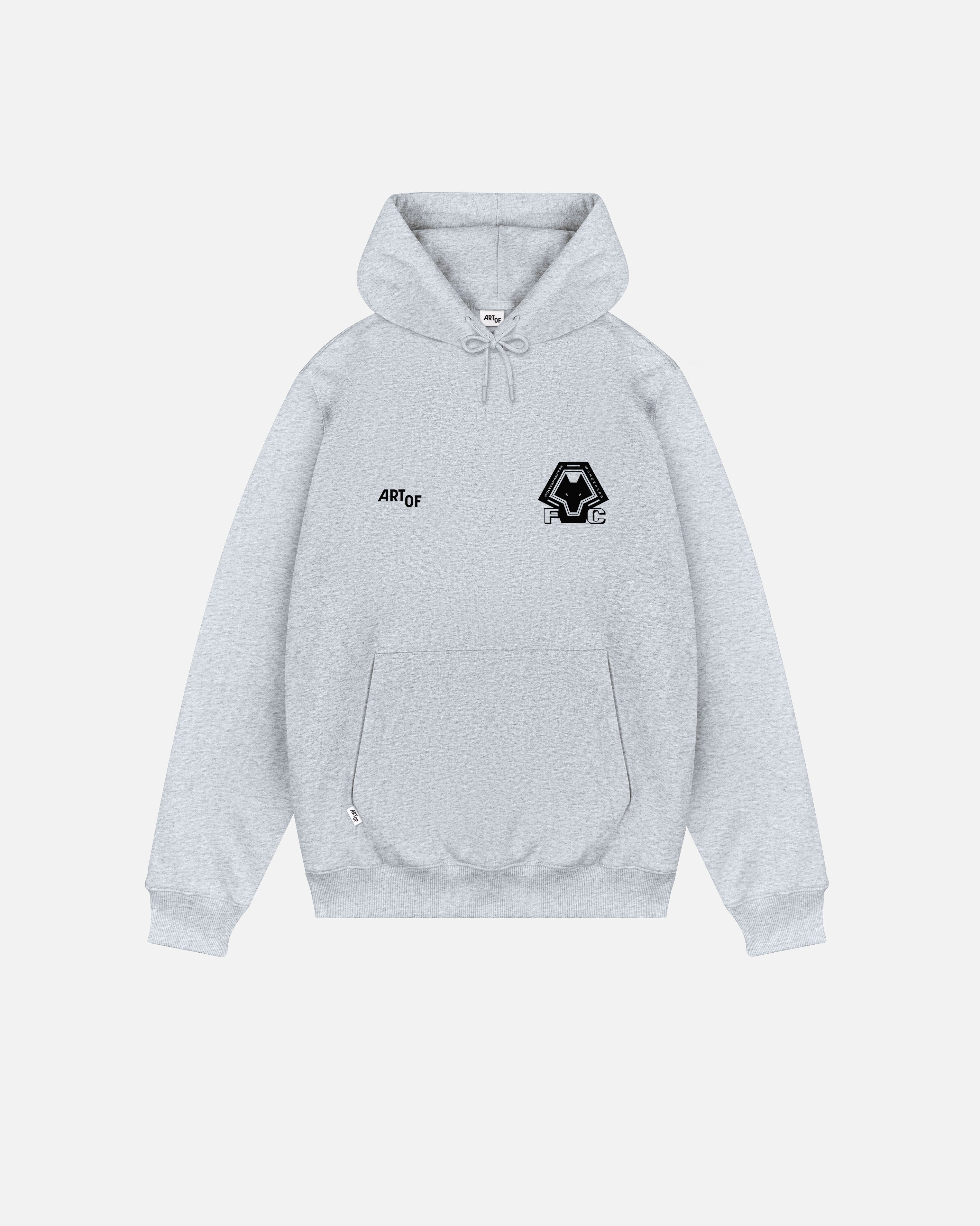 ART OF x Wolves Heritage Hoodie | WWFC Grey Printed Football Sweat