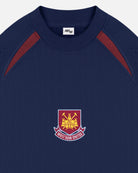 ART OF West Ham Navy Panelled Sweat | WHUFC Embroidered Football Merch