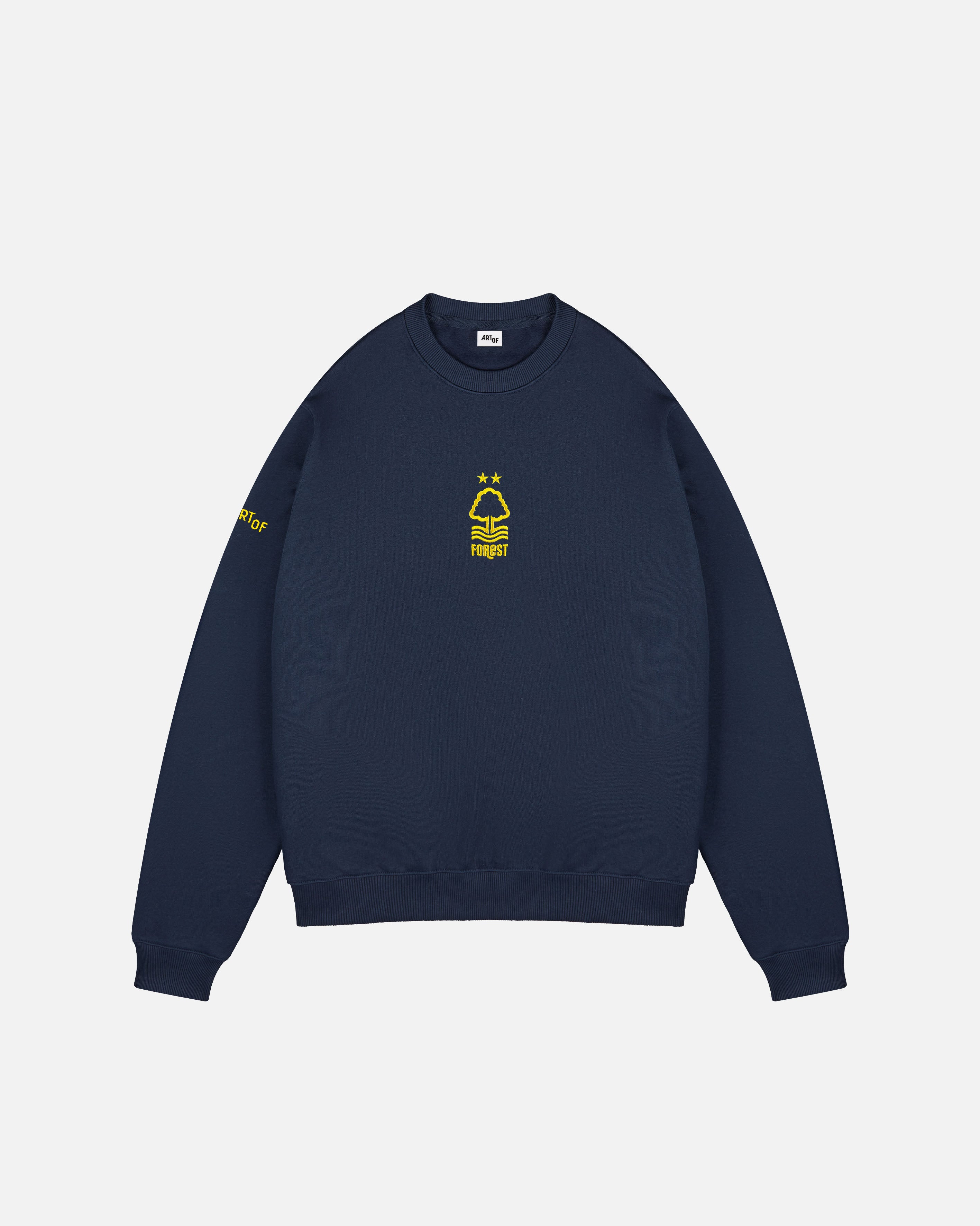 ART OF x Forest Single Colour Crest Sweat | NFFC Navy Football Jumper