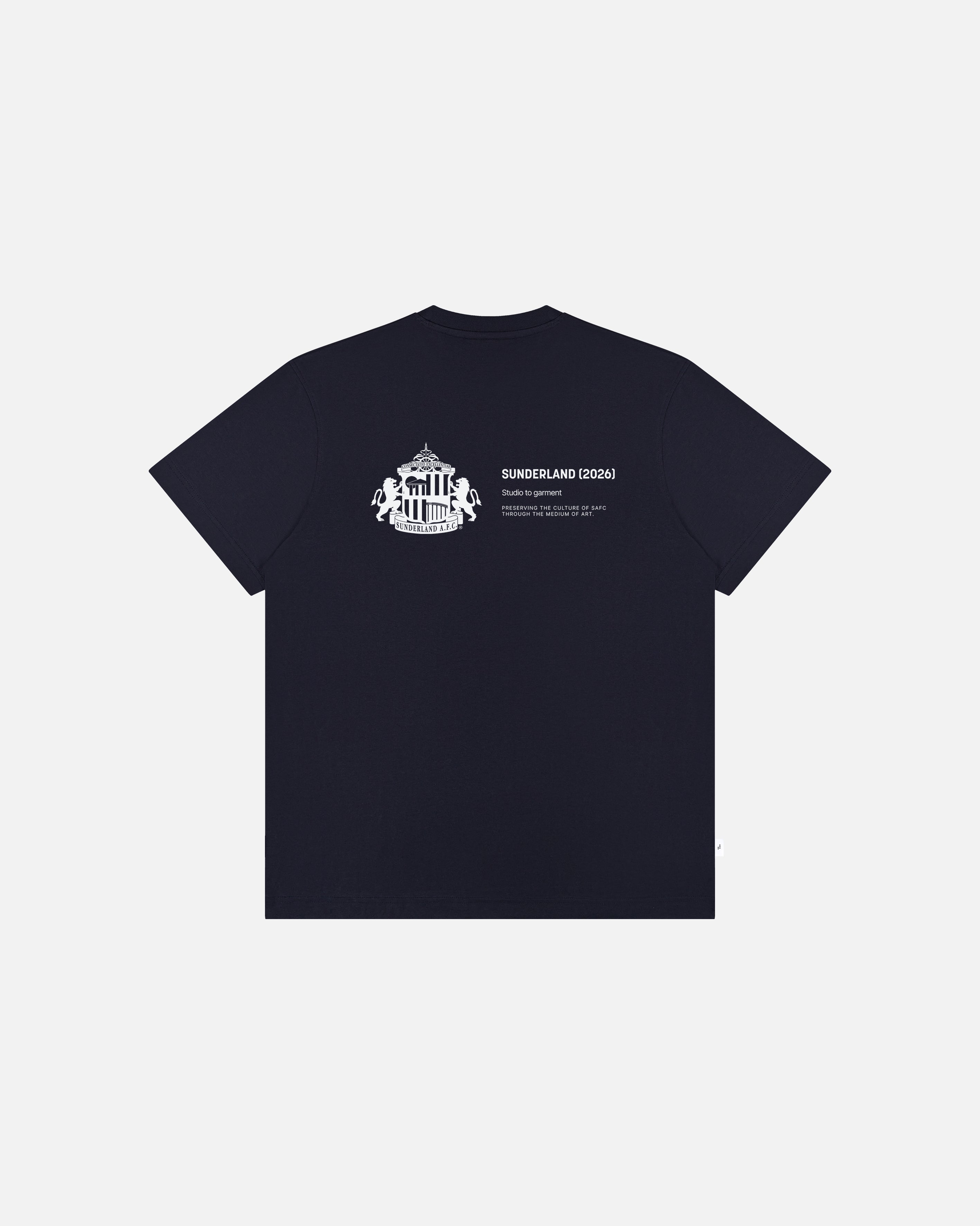 ART OF x Sunderland AFC Gallery Tee | Navy Graphic Football T-shirt