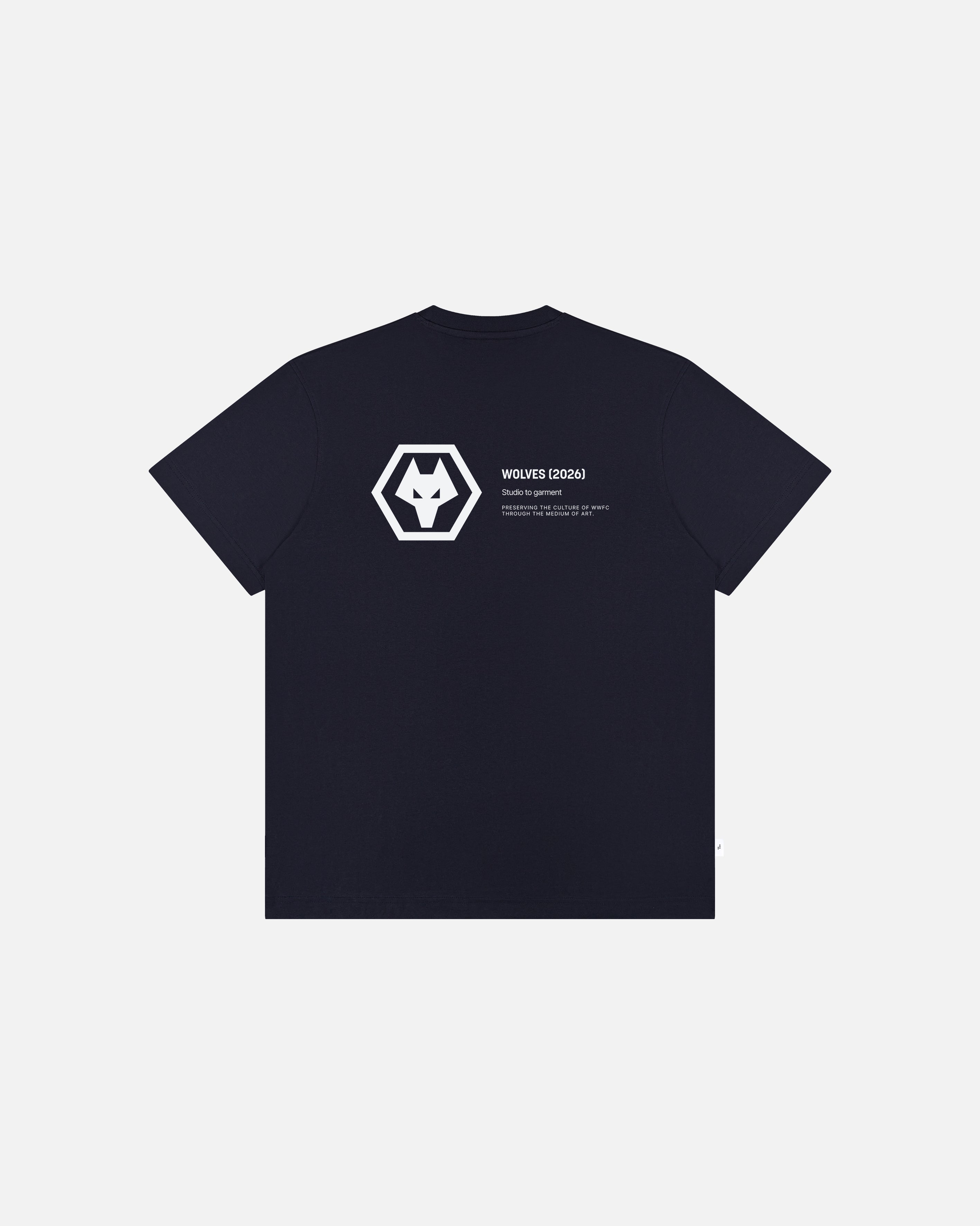 ART OF x Wolves Gallery Tee | Navy Graphic Football T-shirt