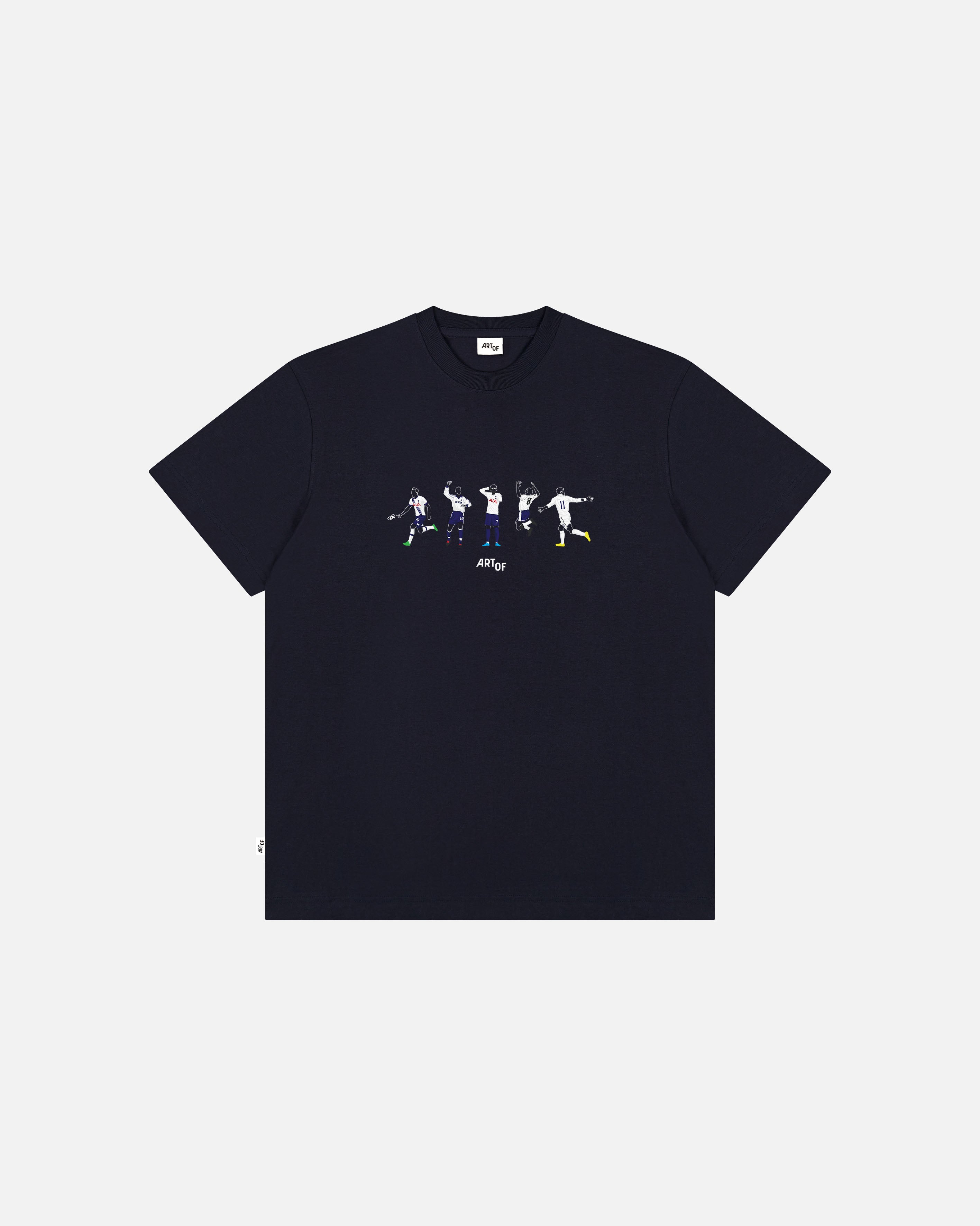 ART OF Spurs Printed Icons Tee | THFC Navy Graphic Football T-shirt