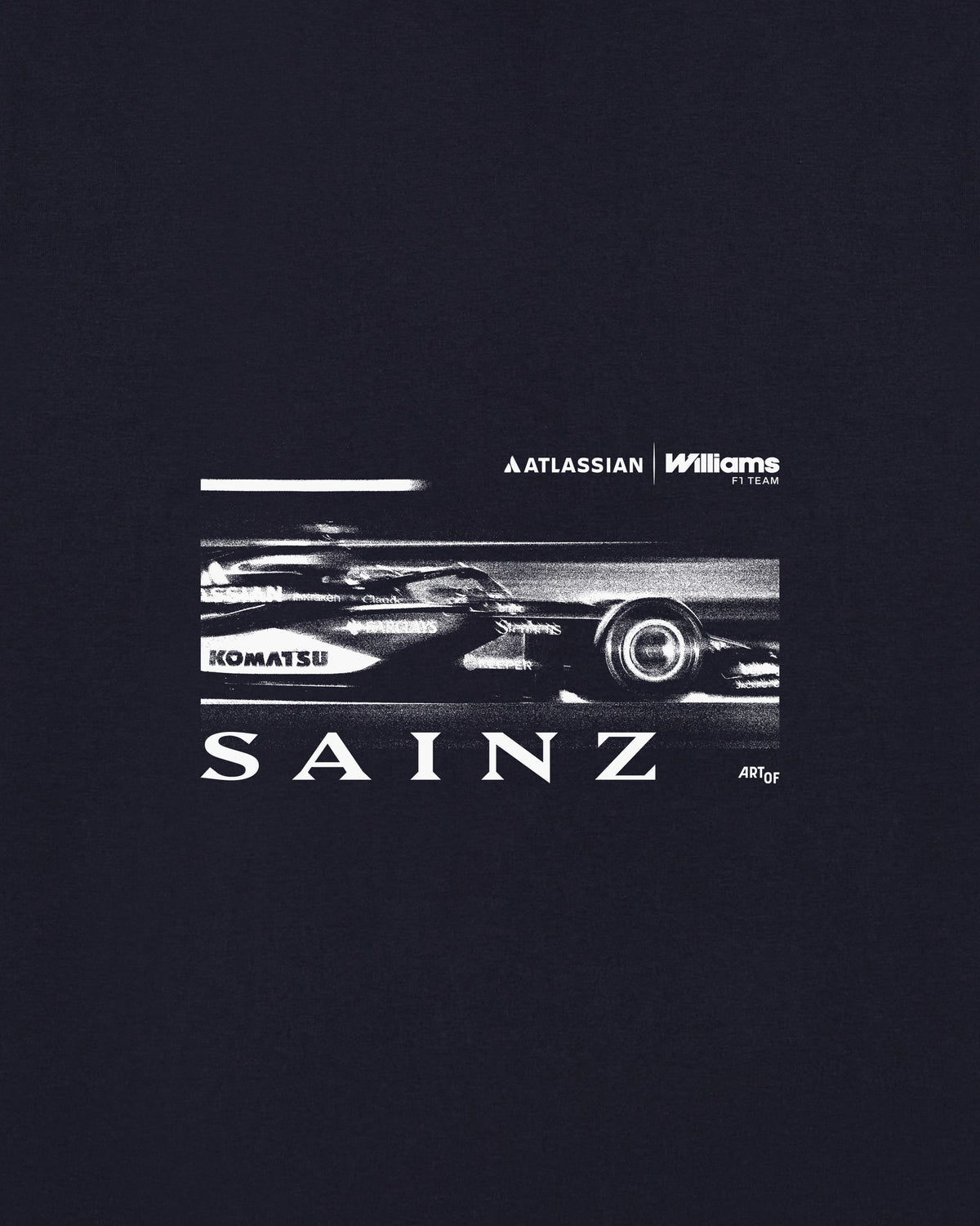 ART OF Atlassian Williams | Sainz Vintage Drivers Tee | Racing T-shirt