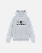 AOF x West Ham 90s Hoodie | Grey Embroidered Top | Art of Football