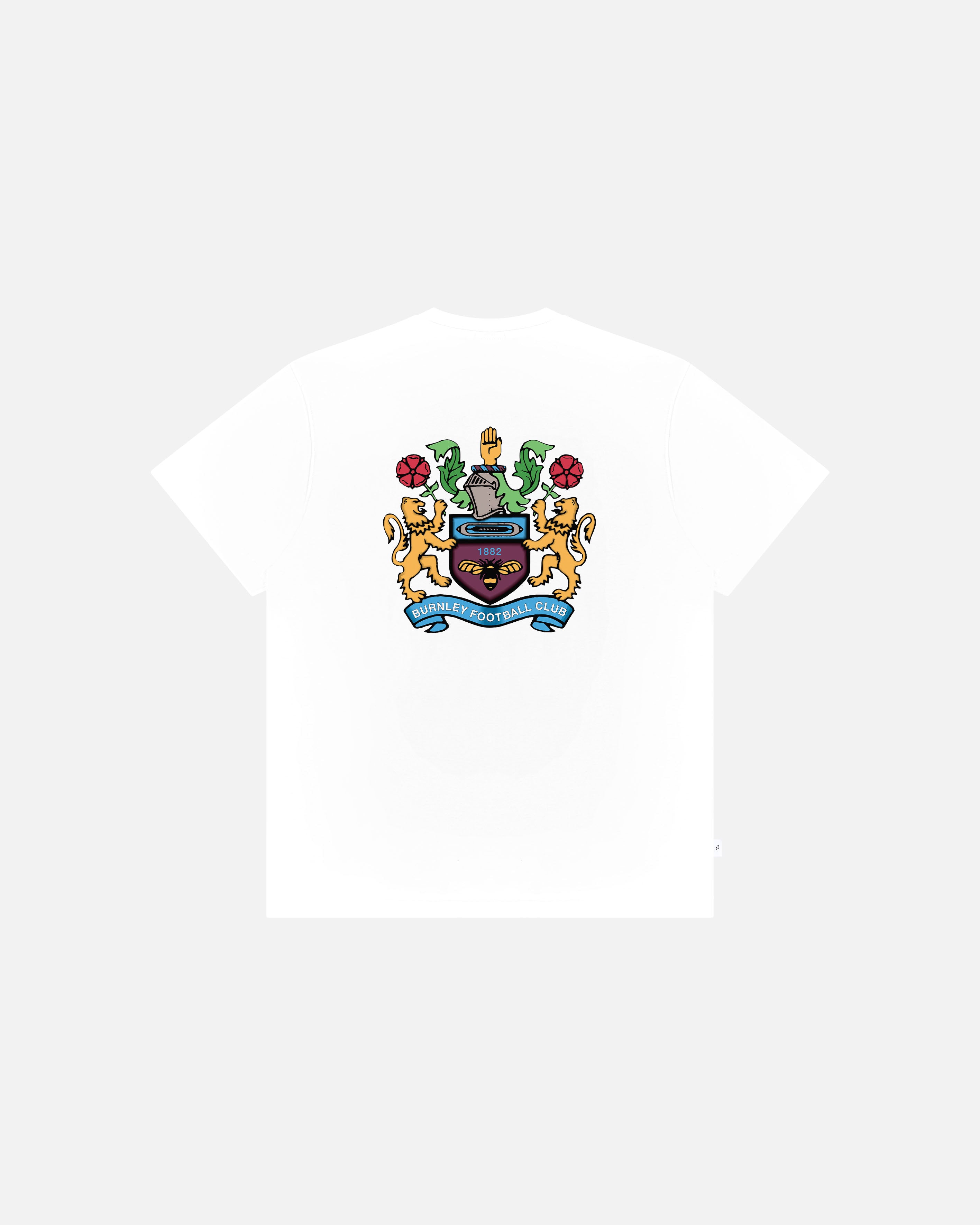 ART OF x Burnley 90's Crest Tee | BFC White Graphic Football T-shirt