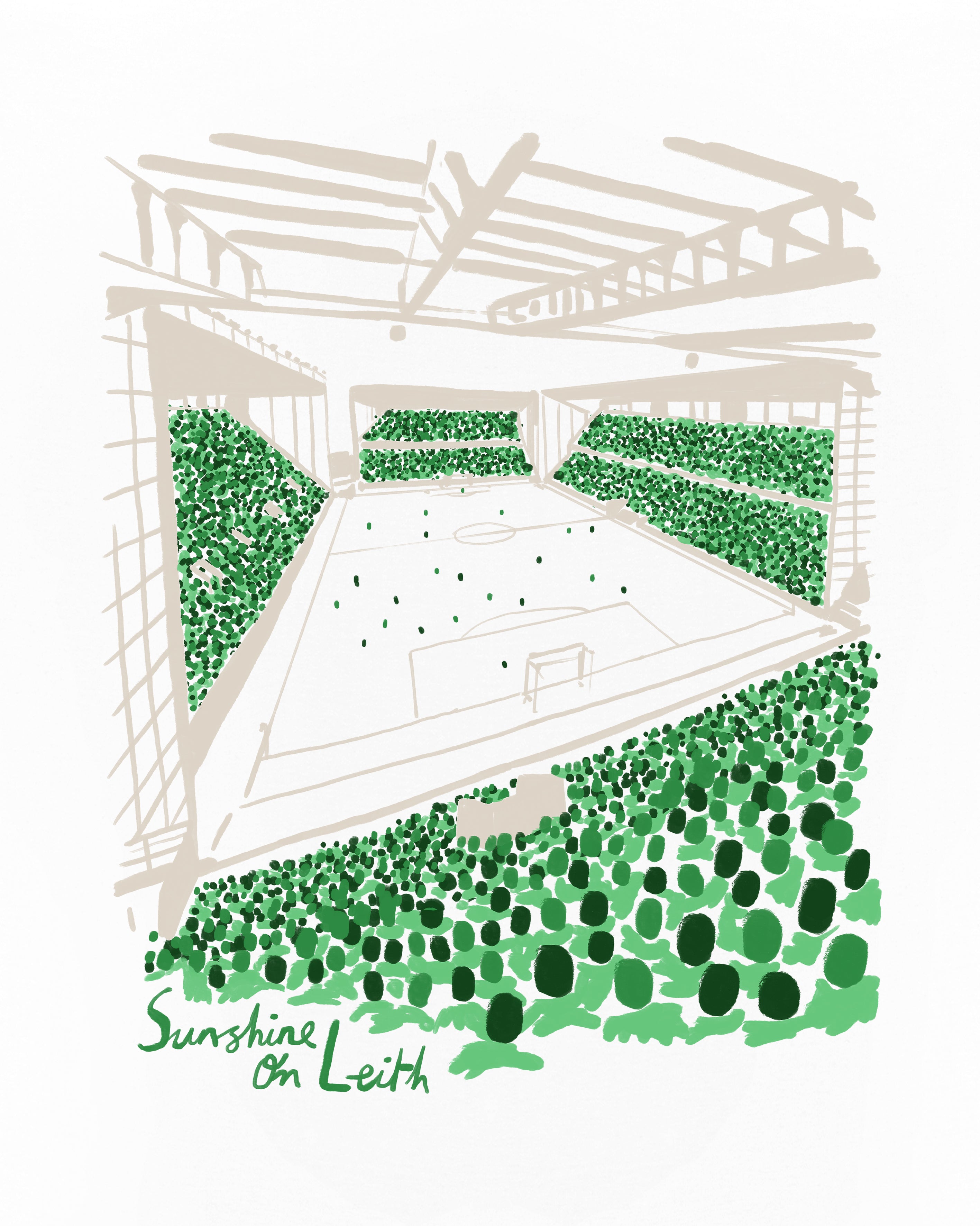 ART OF x Hibernian 12th Man Tee | HFC White Graphic Football T-shirt