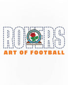 ART OF Blackburn Rovers 90s Tee | BRFC White Graphic Football T-shirt