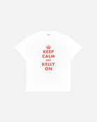 ART OF Keep Calm Get Kelly On Tee | White Woman's Football T-shirt