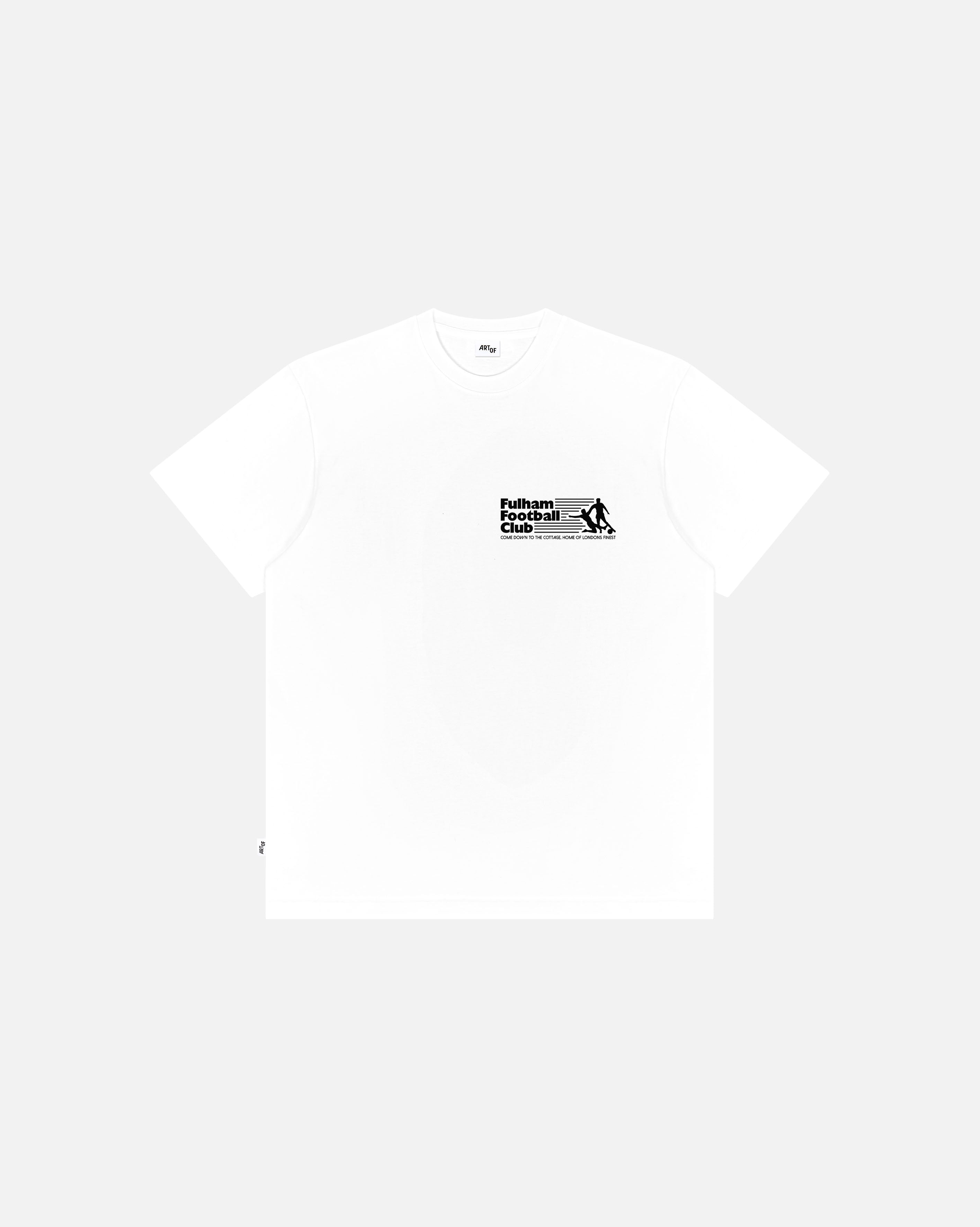 ART OF x Fulham Football Club Tee | FFC White Graphic Football T-shirt