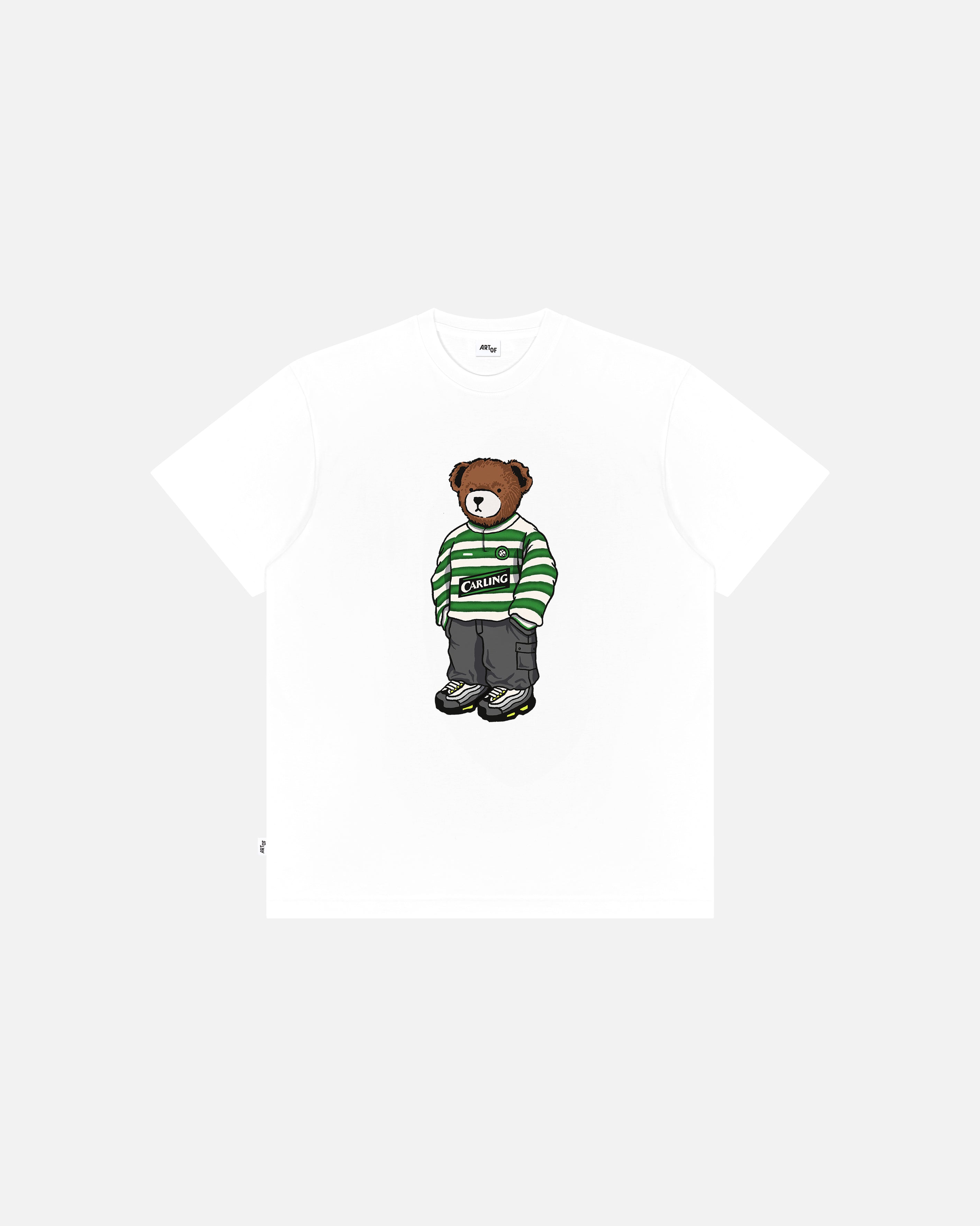 ART OF Bhoys Home Pickles Tee | Celtic White Graphic Football T-shirt