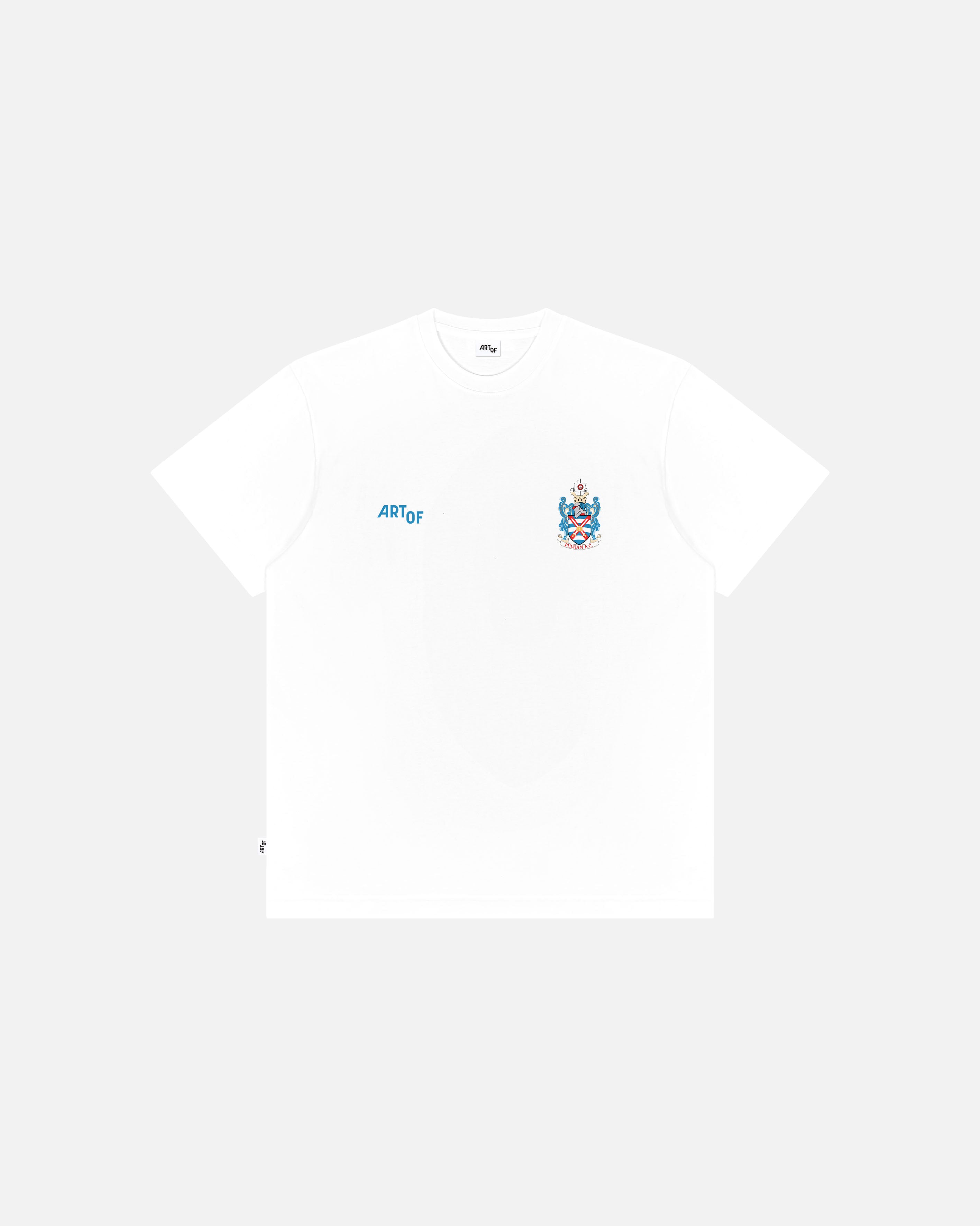 ART OF x Fulham 90s Crest Tee | FFC White Graphic Football T-shirt