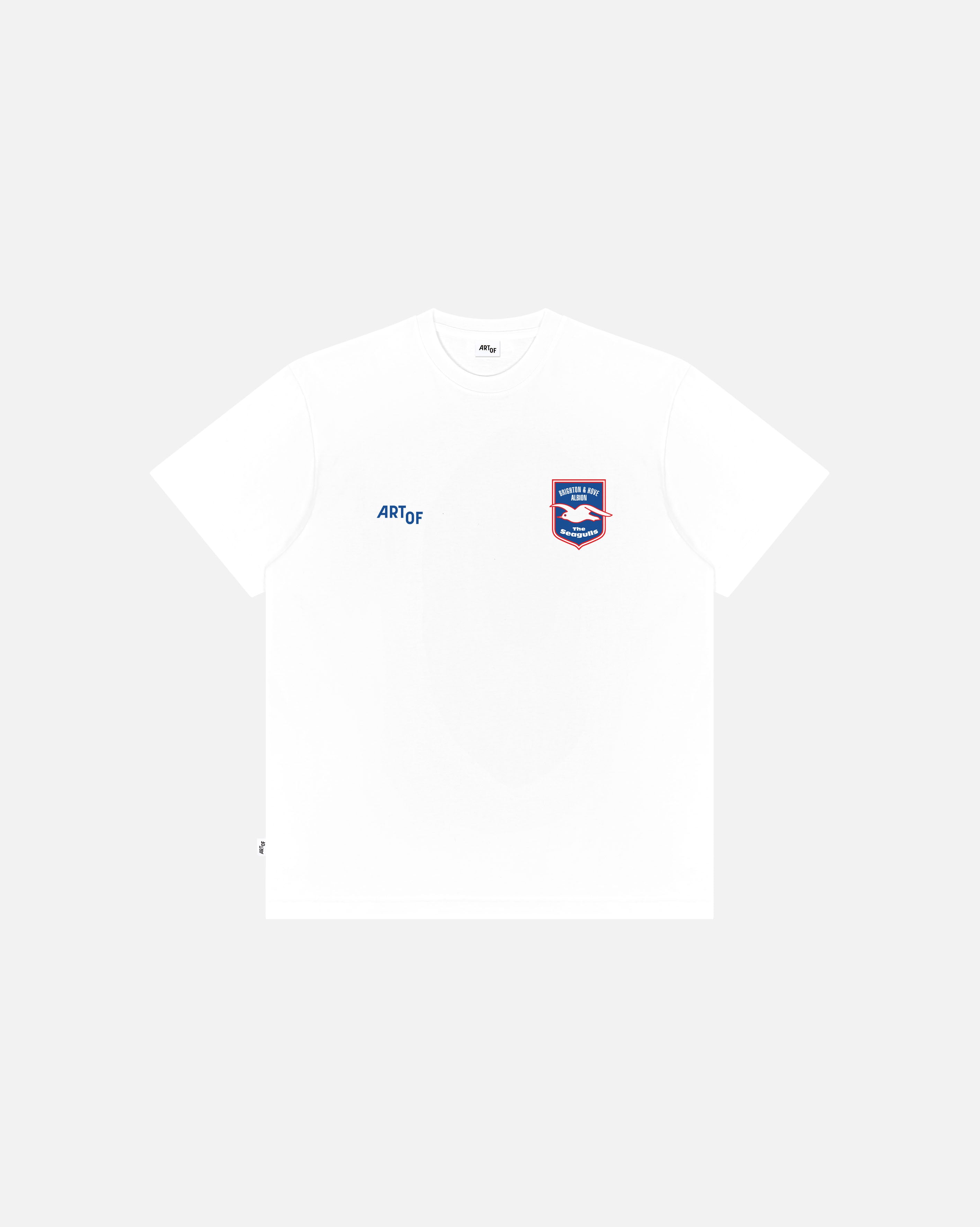 ART OF x Brighton Crest Tee | BHAFC White Graphic Football T-shirt