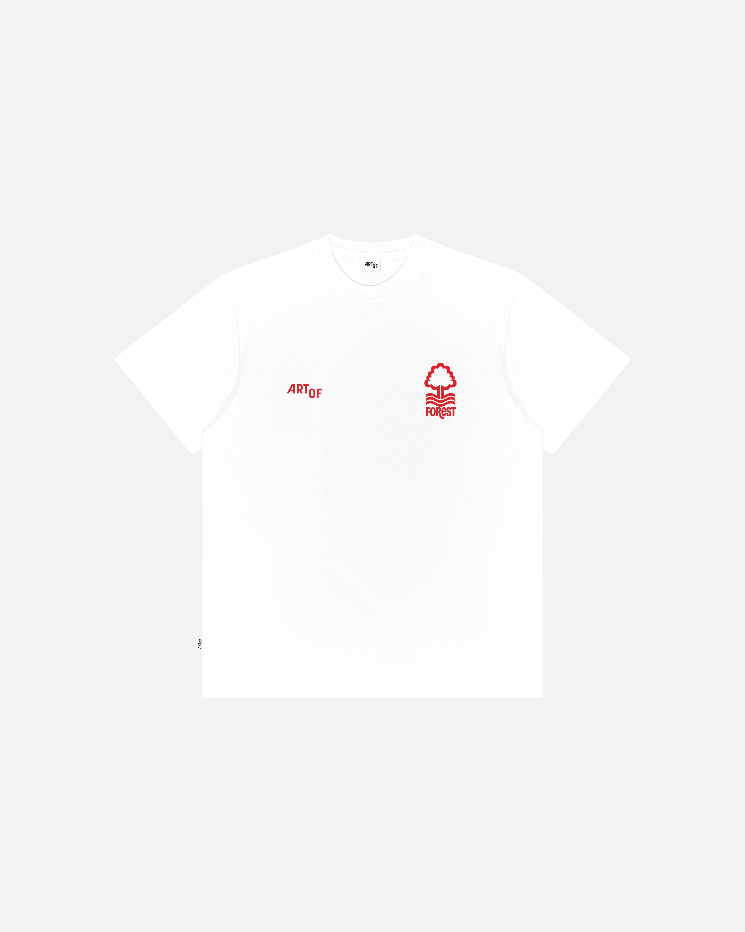 ART OF x Forest 90s Crest Tee | NFFC White Graphic Football T-shirt